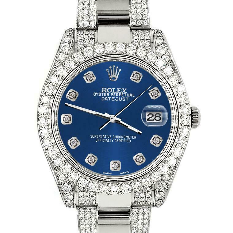 Rolex Datejust II 41mm 10.3CT Diamond Bezel/Case/Bracelet/Cobalt
