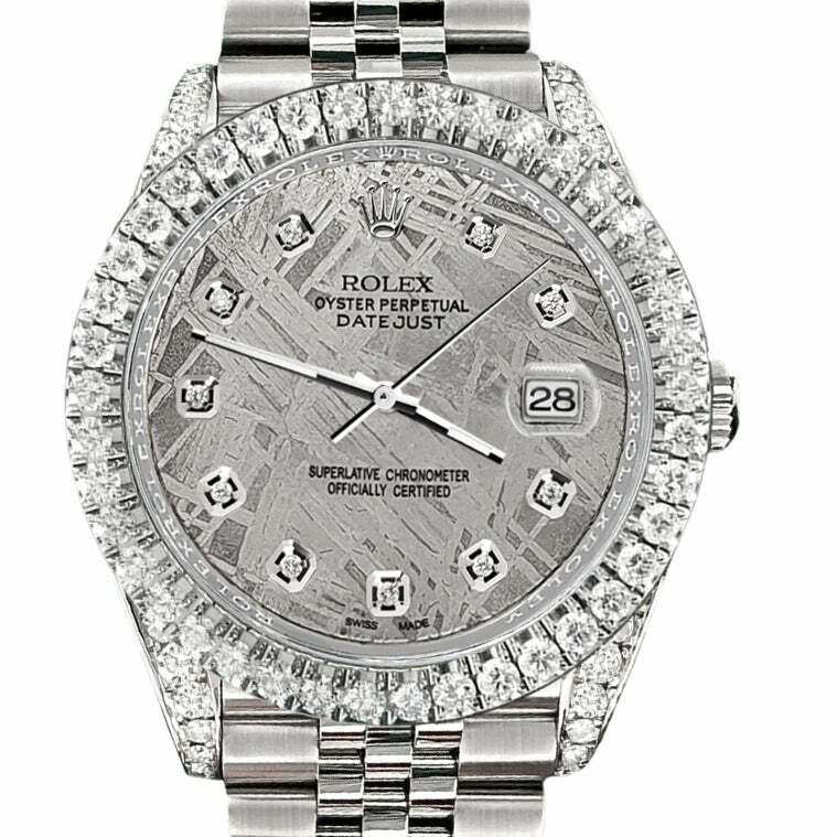 Rolex Datejust  Diamond Bezel/Lugs/Gray Dial   Jubilee