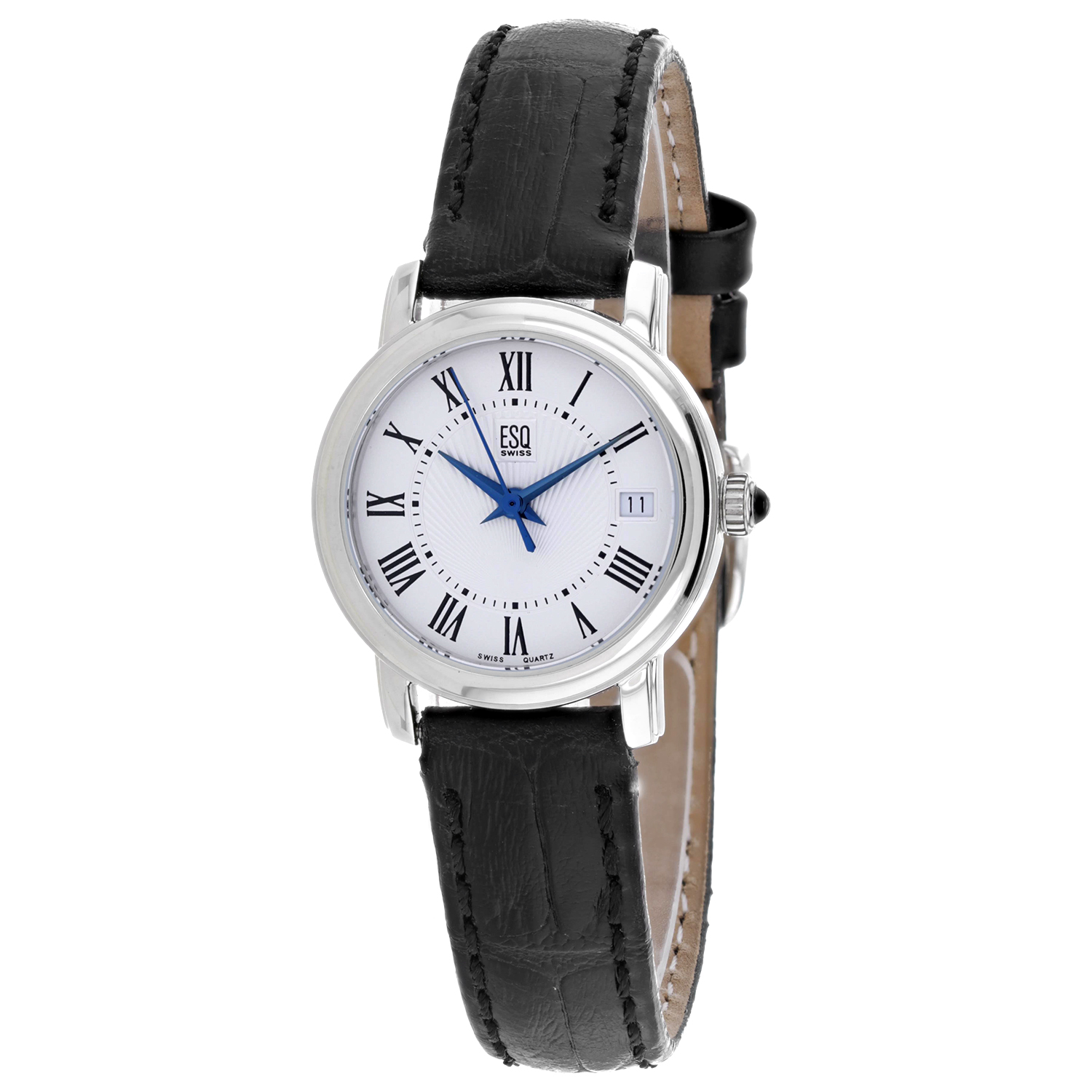 ESQ 07100909 Ladies Quest Silver Dial Leather Strap Silver Dial Watch Christian Van Sant Women main image 4