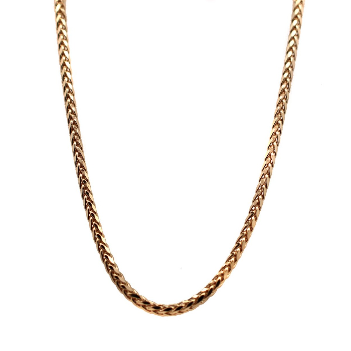 14k DC Lite Round Wheat Chain with Lobster Clasp - 22"