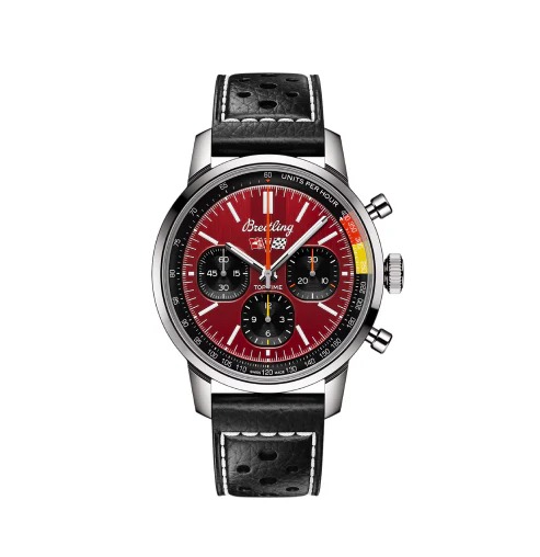Breitling Top Time Ford Mustang Automatic Chronograph Red Dial Steel Men's Watch