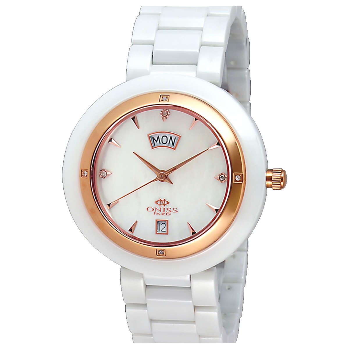 Oniss Women's Watch with Ceramic Bracelet