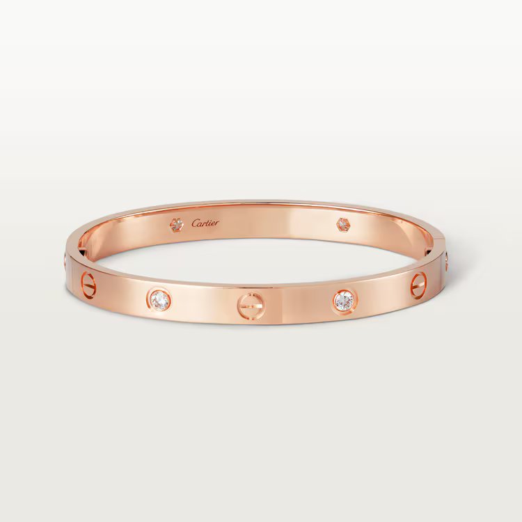 Genuine Pre-Loved Cartier Love Bracelet 4 Custom Diamonds