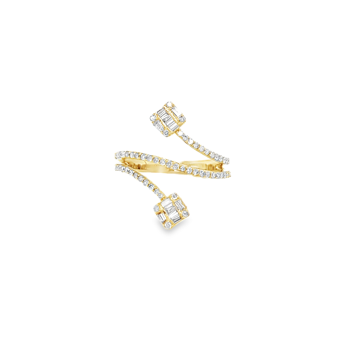 14K Yellow Gold Divergent 0.55ctw Diamond Ring