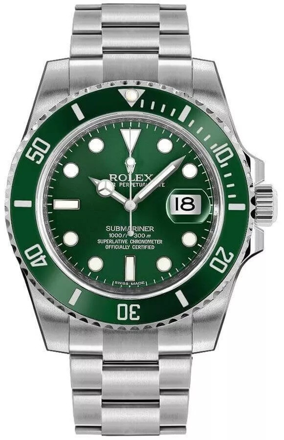 Rolex Submariner Green Dial Automatic "Hulk" 116610LV Steel Watch