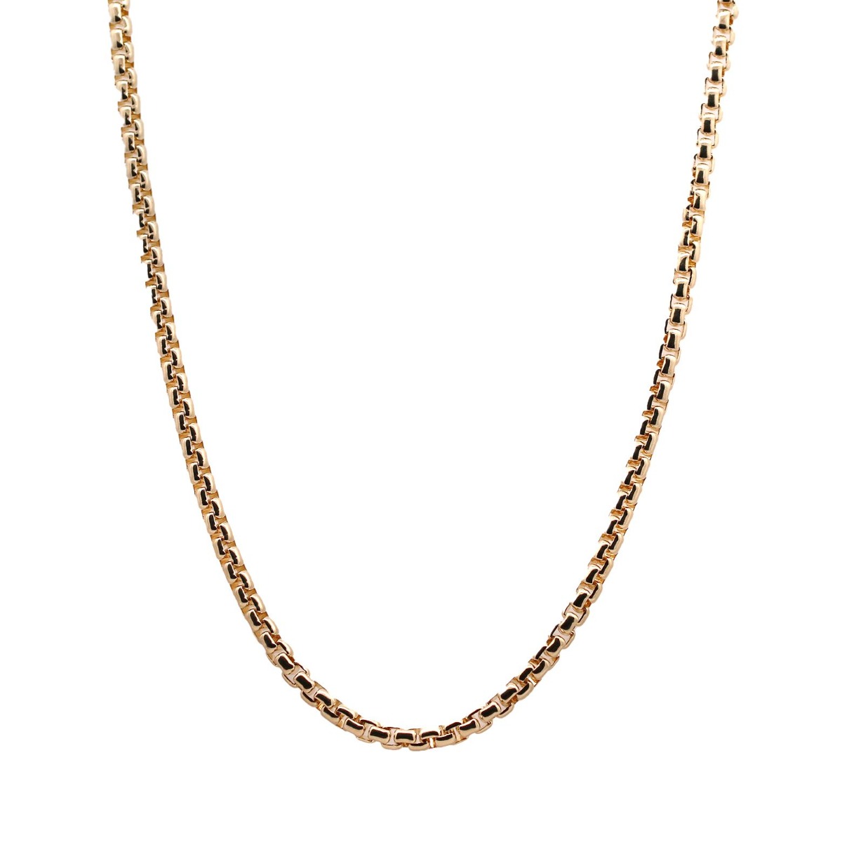 14k Solid Round Box Chain with Lobster Clasp 20" Length 15.9g