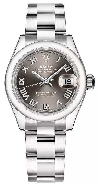 Rolex Lady-Datejust Dark Gray Dial Ladies Automatic Swiss Watch