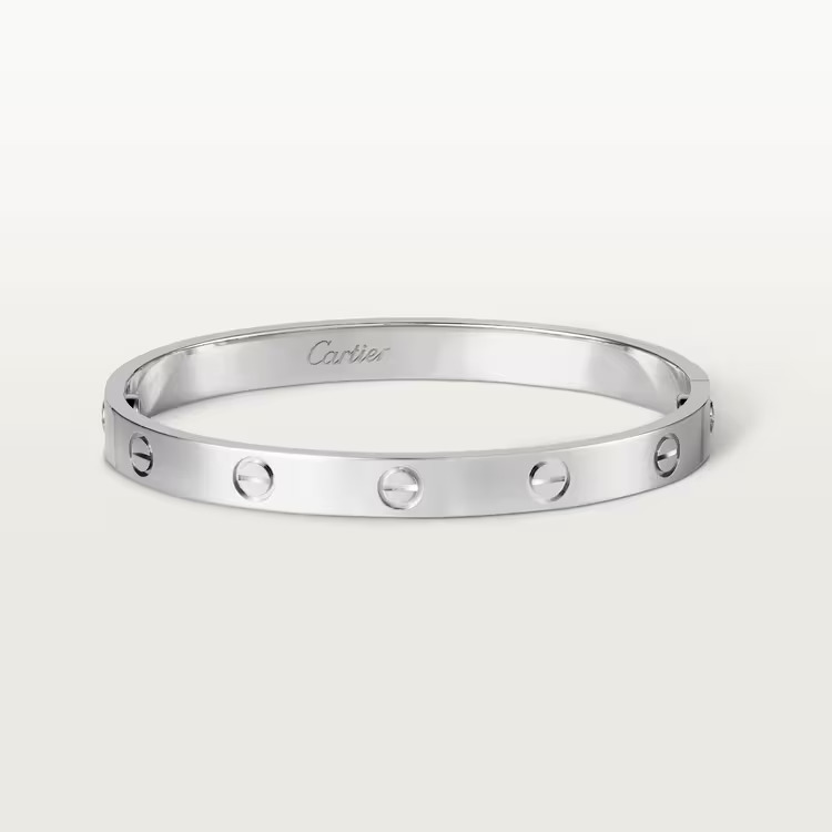 Genuine Pre-Loved Cartier Love Bracelet in 18K White Gold 15 Inches