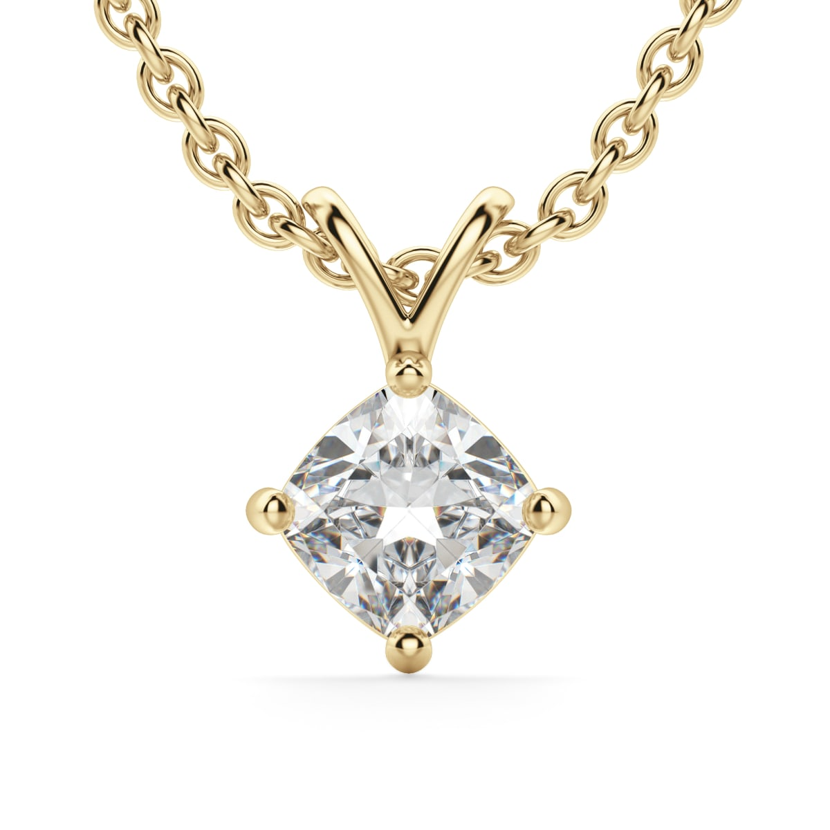 Kite Set Pendant Cushion Cut