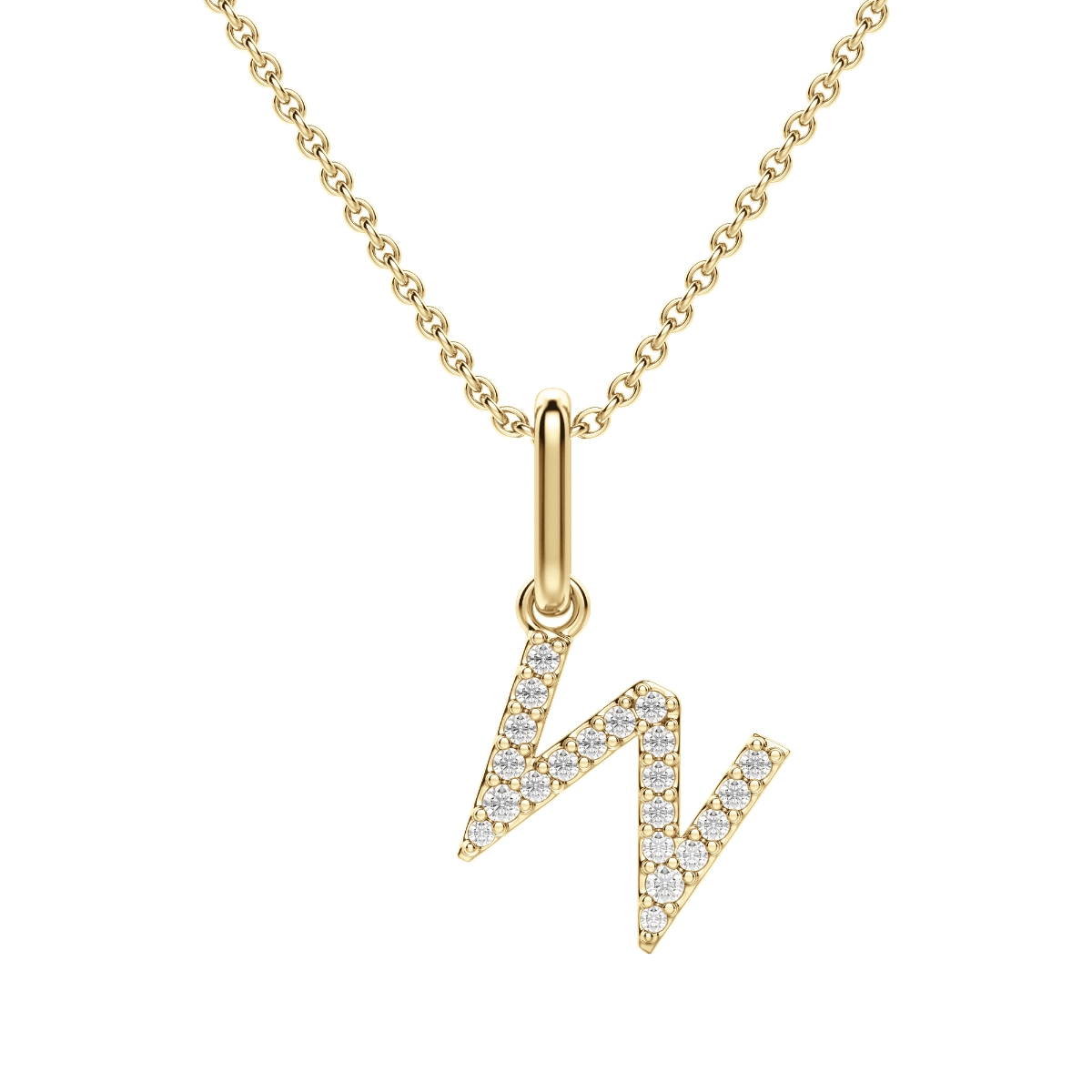 “W” Initial Pendant