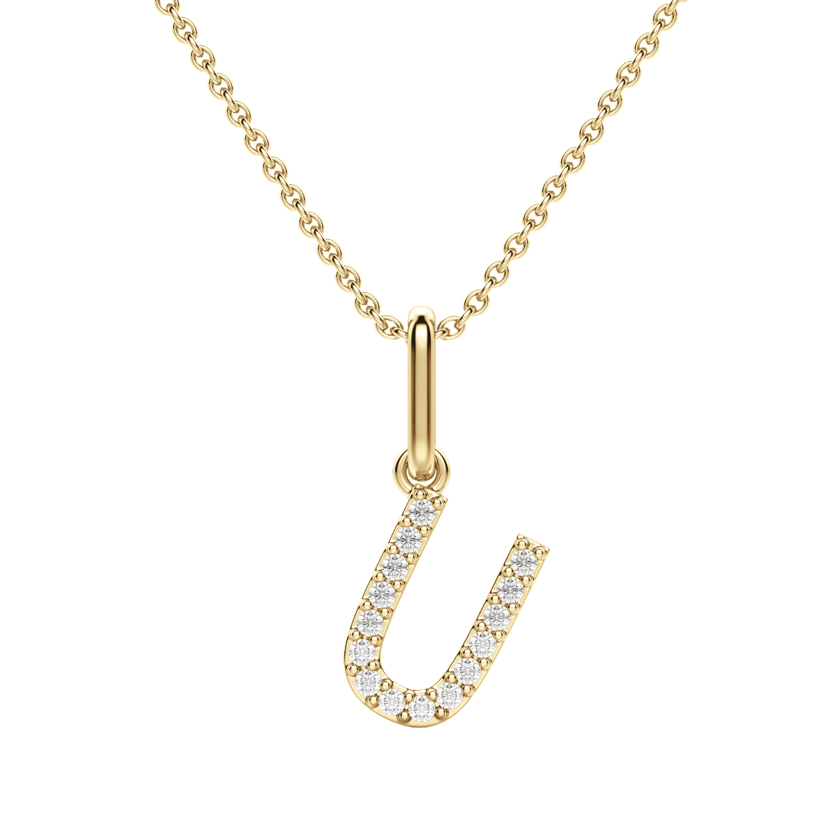 “U” Initial Pendant