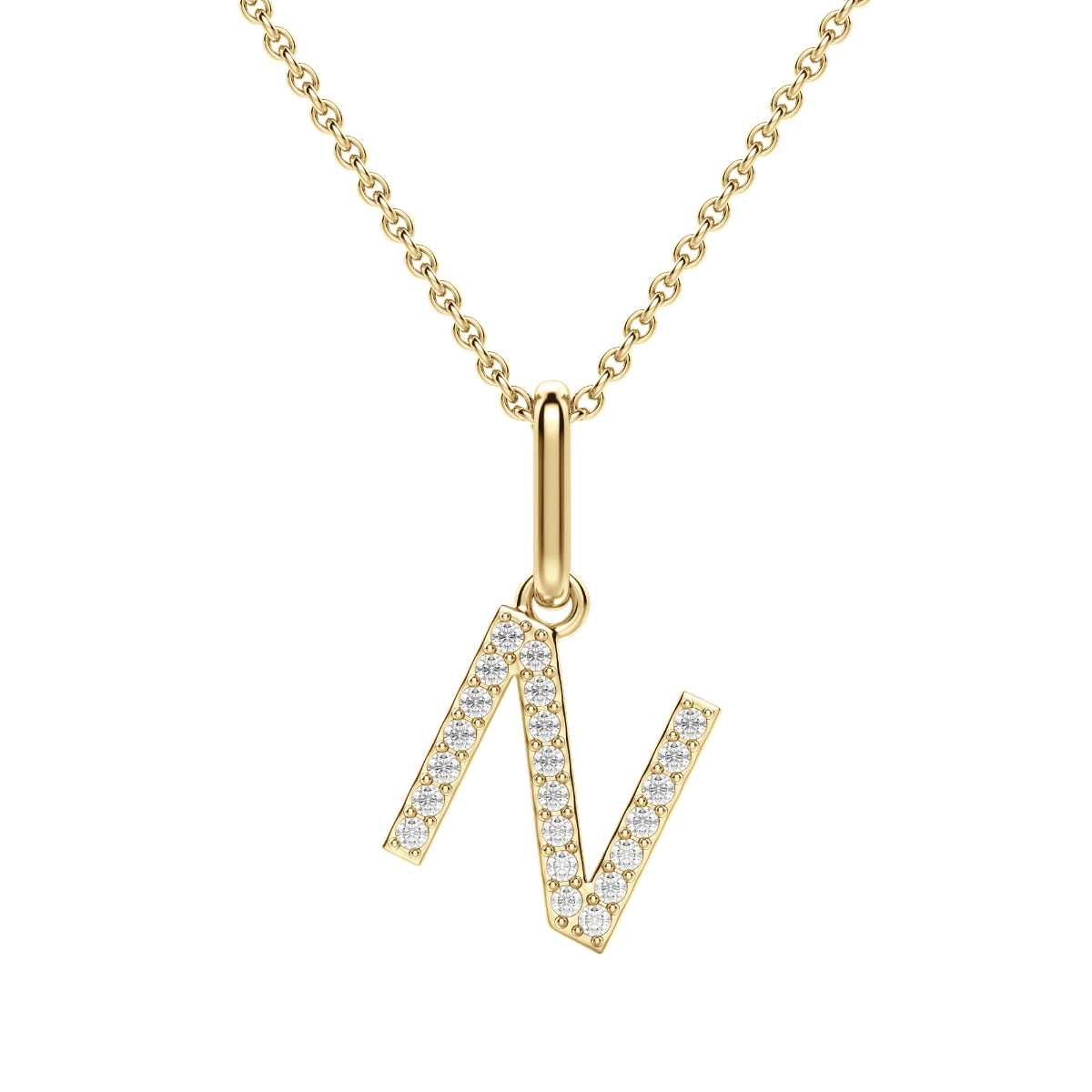 “N” Initial Pendant