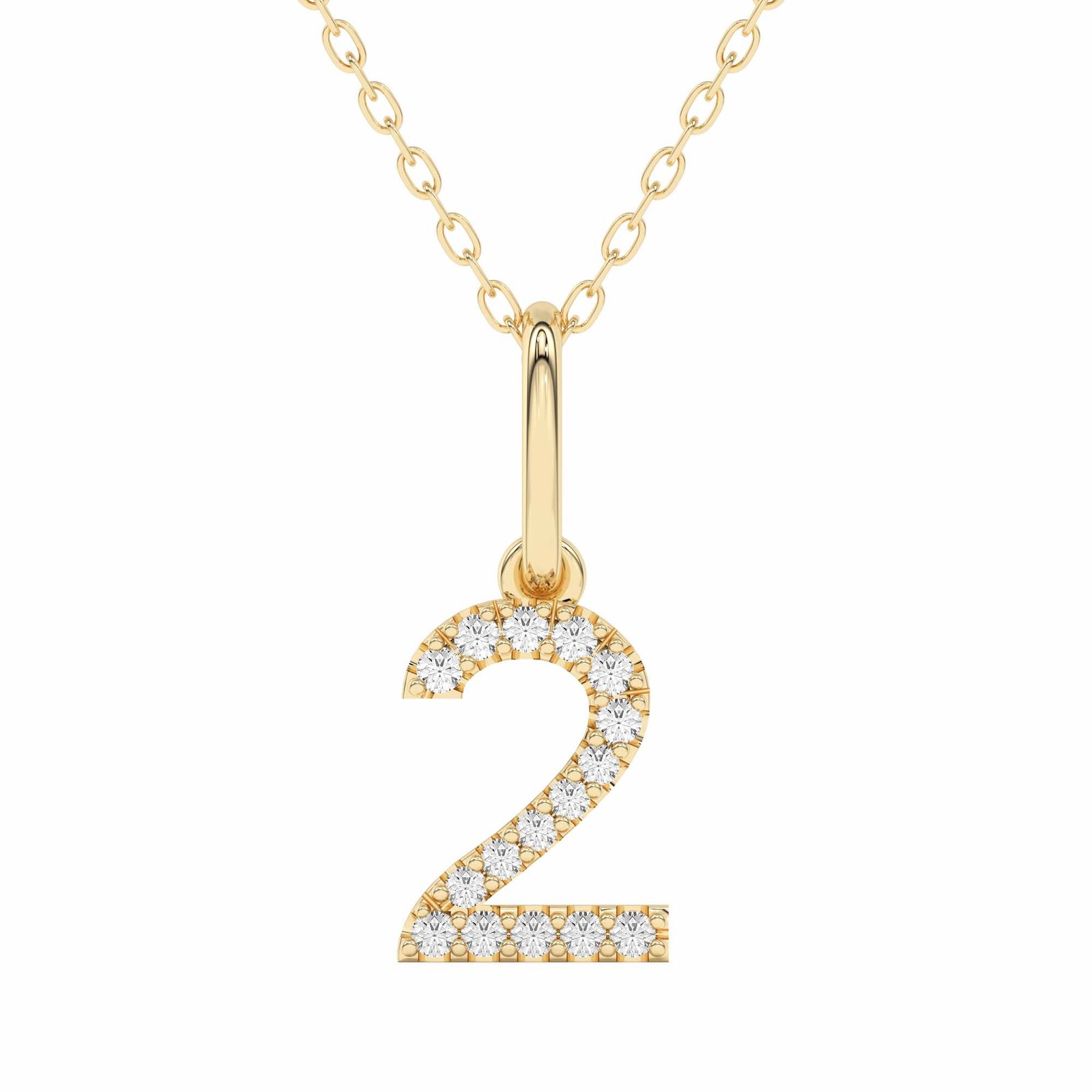 “2” Number Pendant