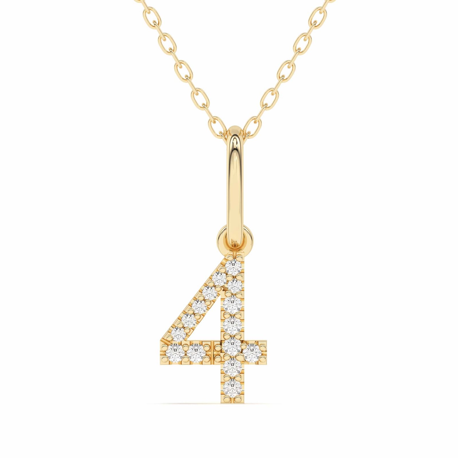 “4” Number Pendant