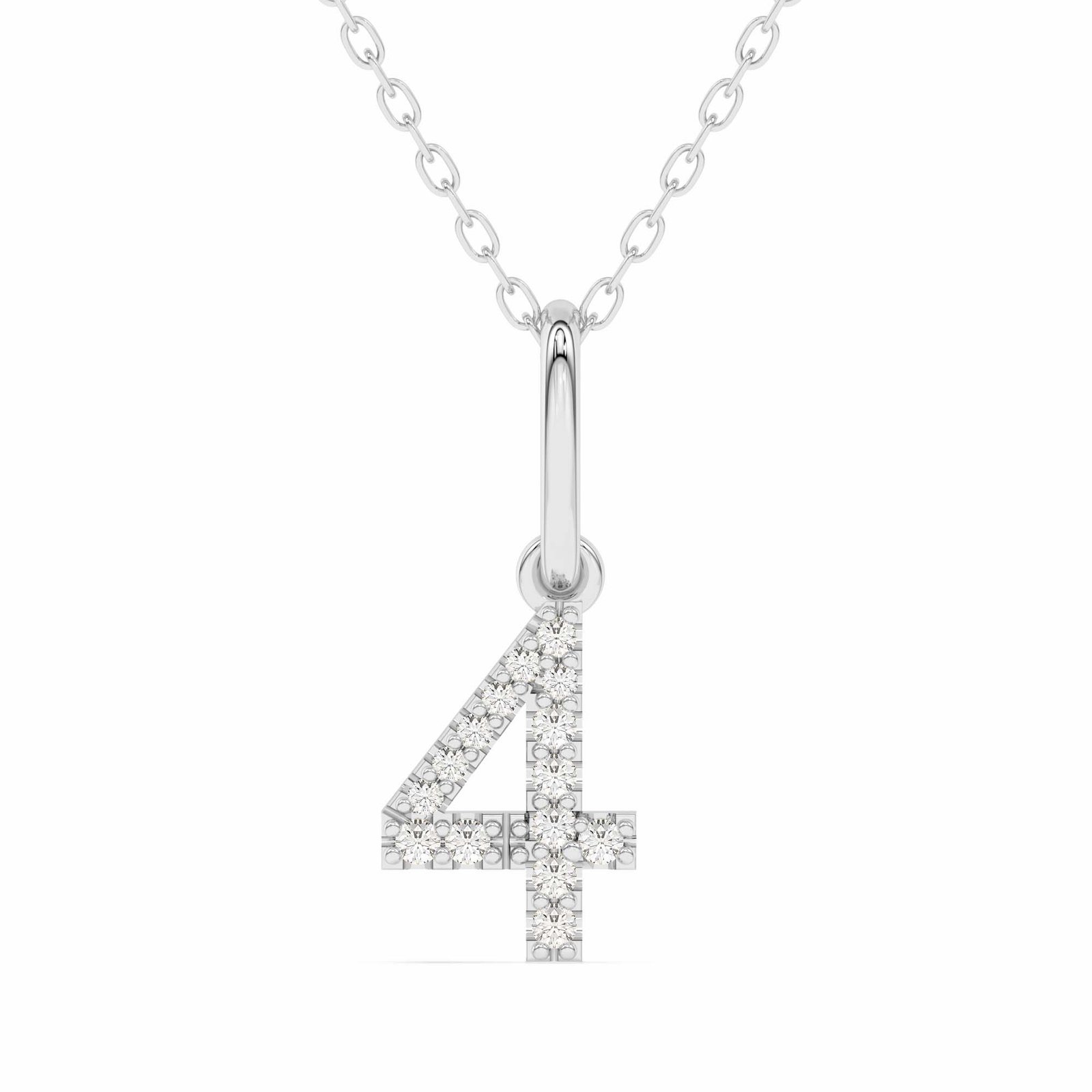 “4” Number Pendant