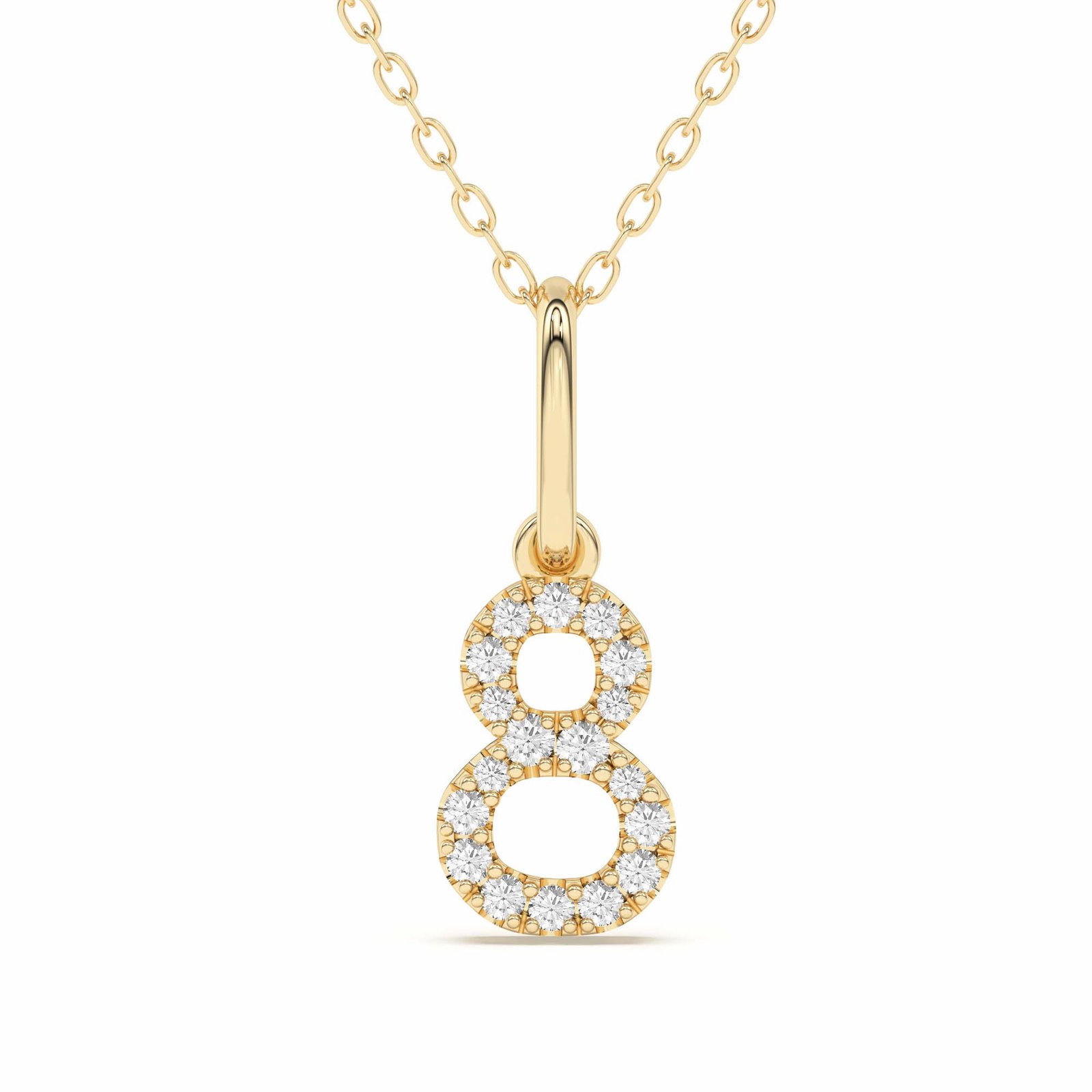 “8” Number Pendant