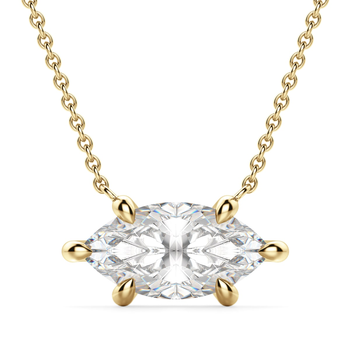 East-West Necklace Marquise Cut