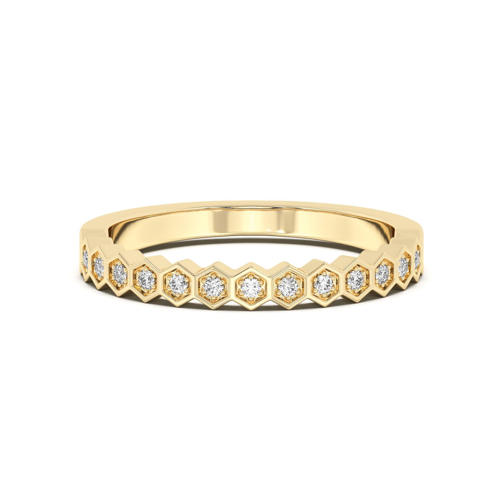 Hexagon Wedding Band