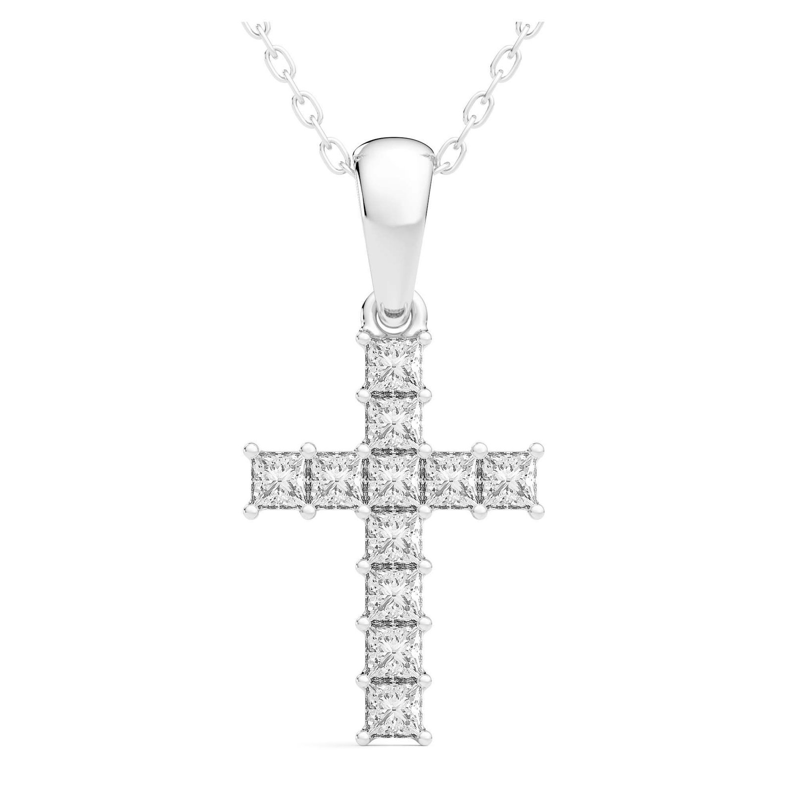 Princess Cross Pendant 0.33 tcw