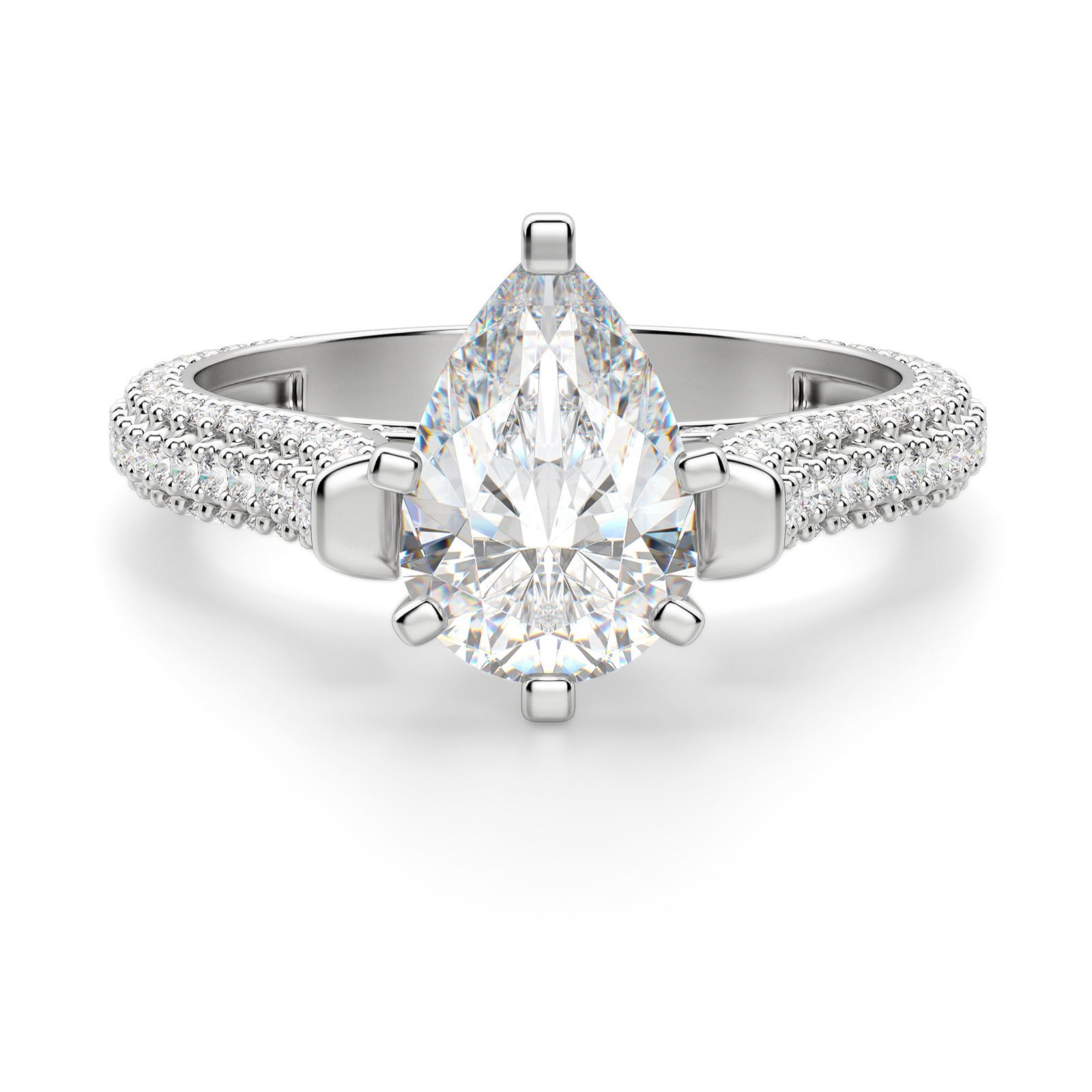 Seine Pear Cut Engagement Ring