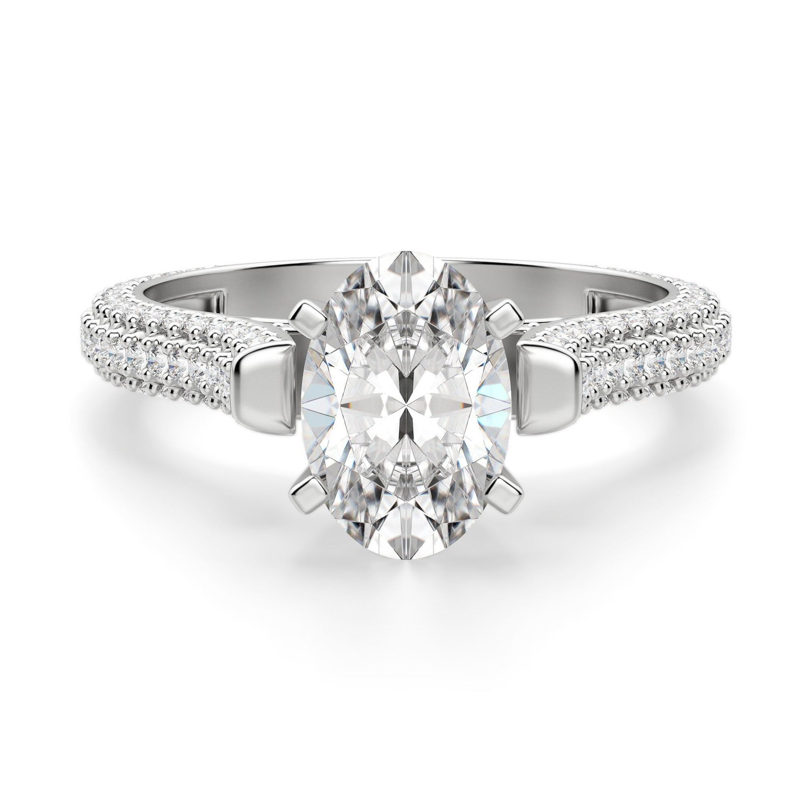 Seine Oval Cut Engagement Ring