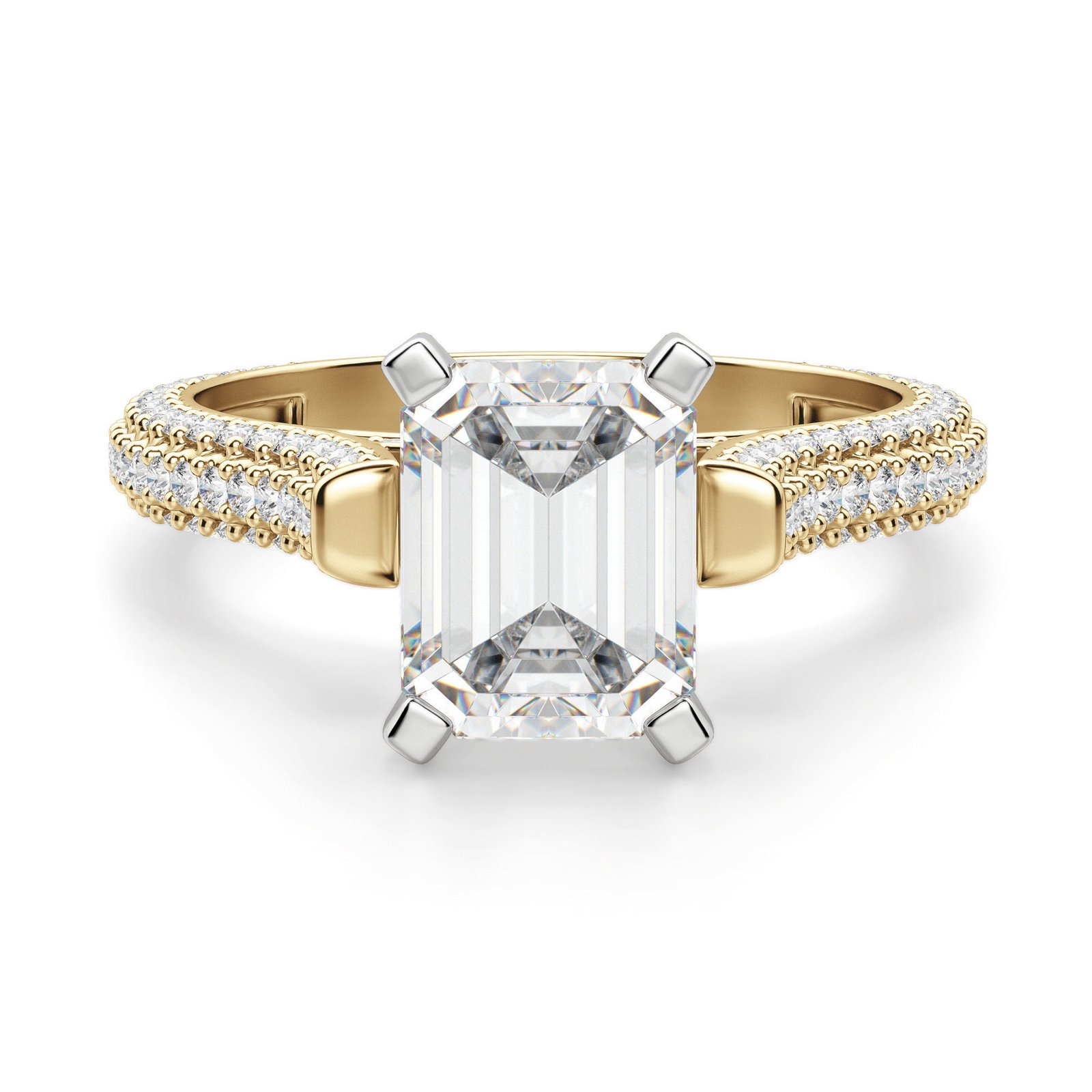 Seine Emerald Cut Engagement Ring