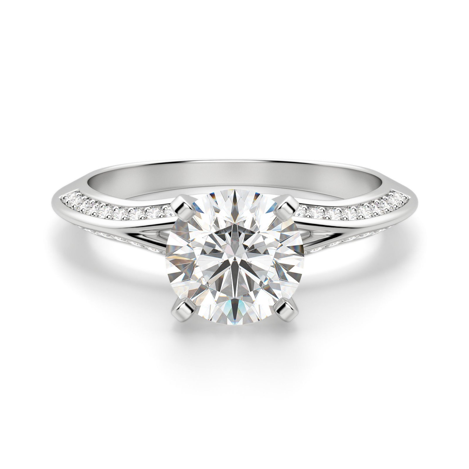 Irene Round Cut Engagement Ring
