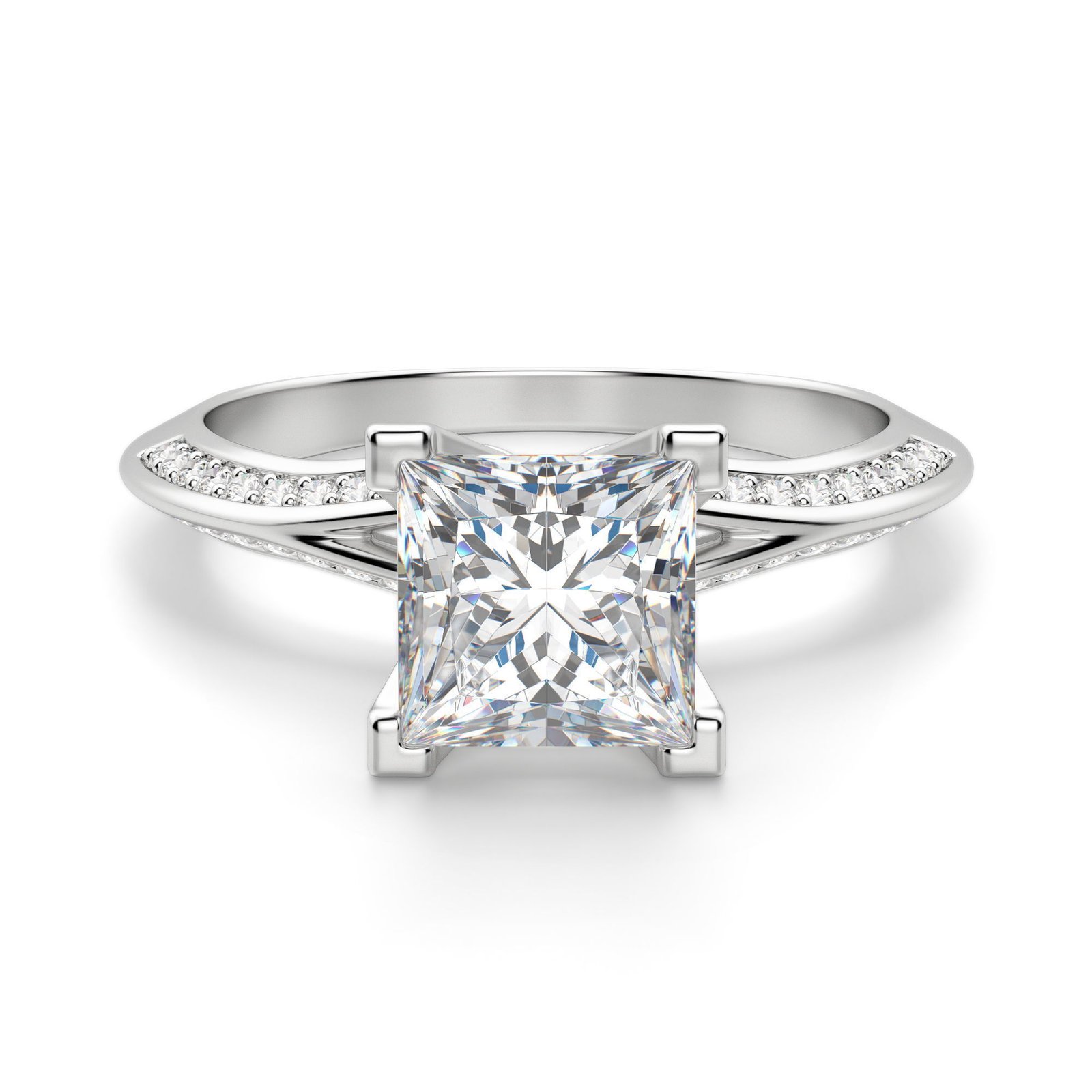 Irene Princess Cut Engagement Ring