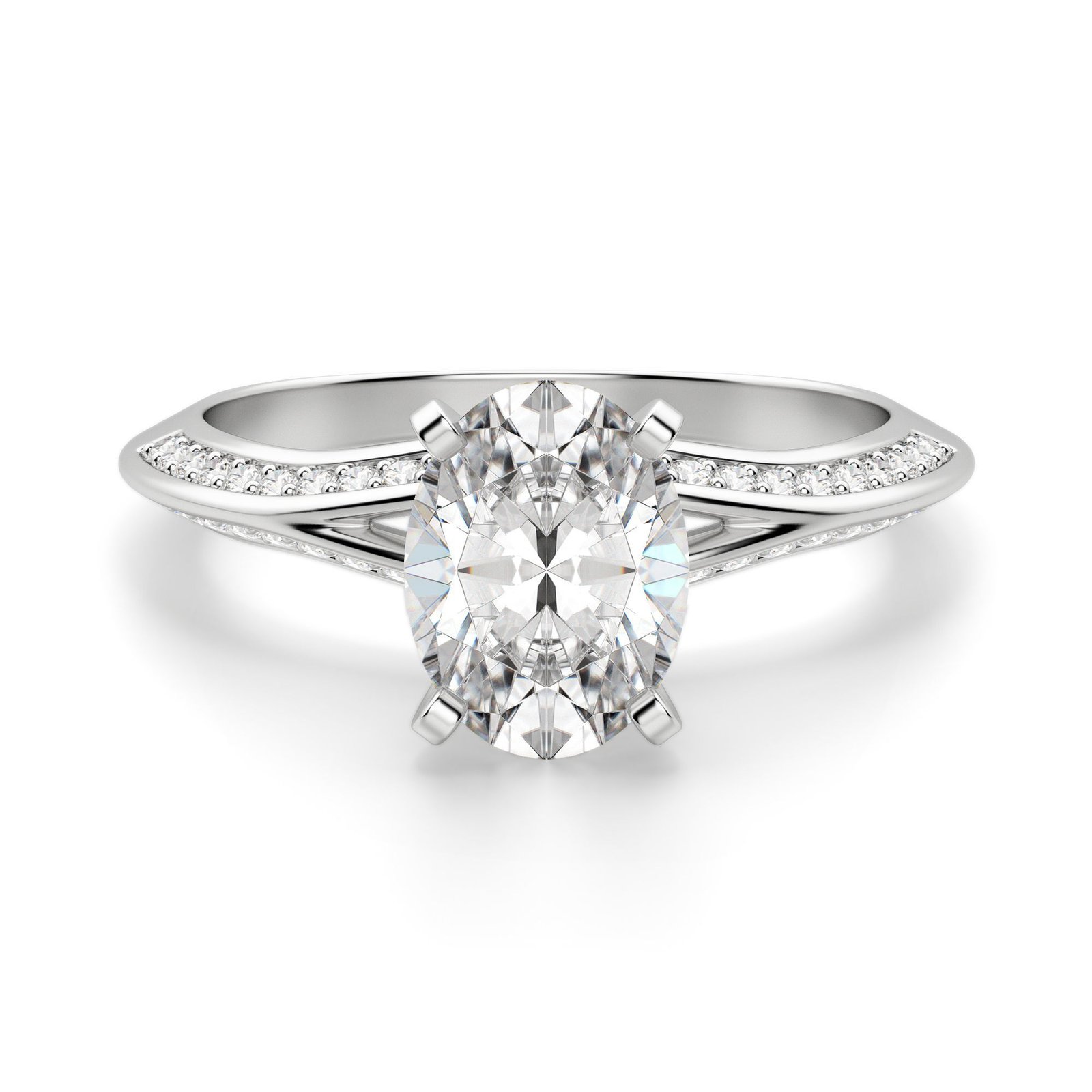 Irene Oval Cut Engagement Ring