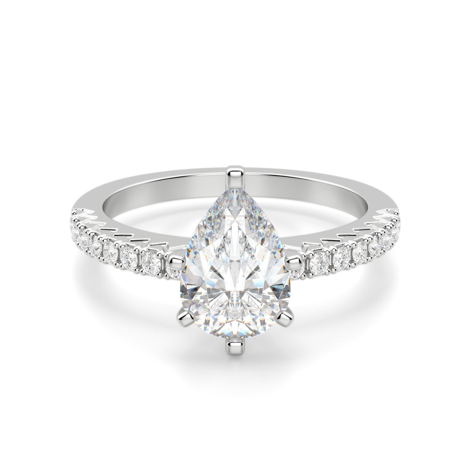 Angelix Pear Cut Engagement Ring