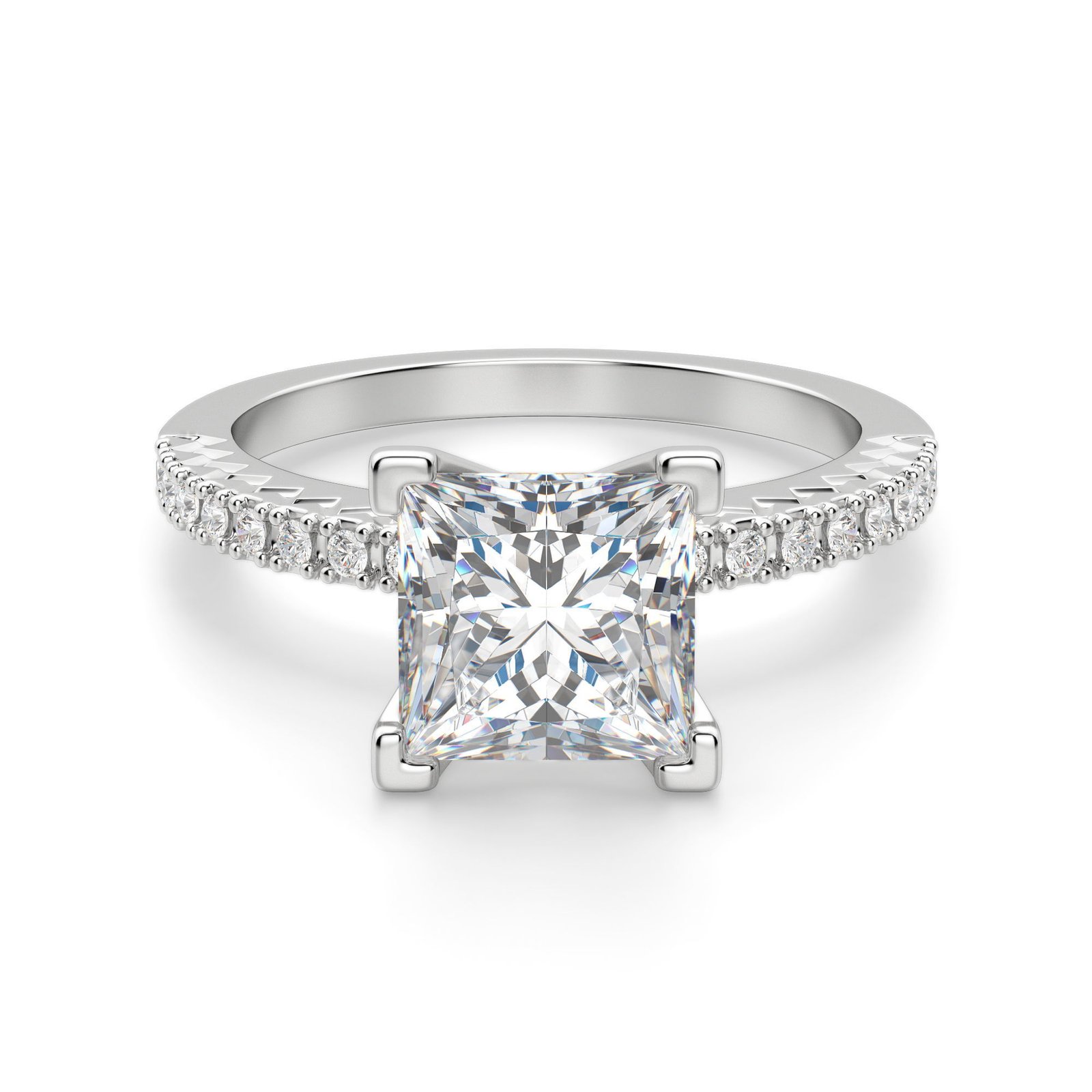 Angelix Princess Cut Engagement Ring