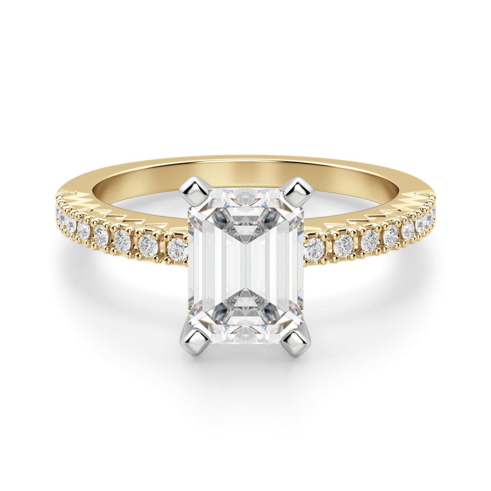Angelix Emerald Cut Engagement Ring