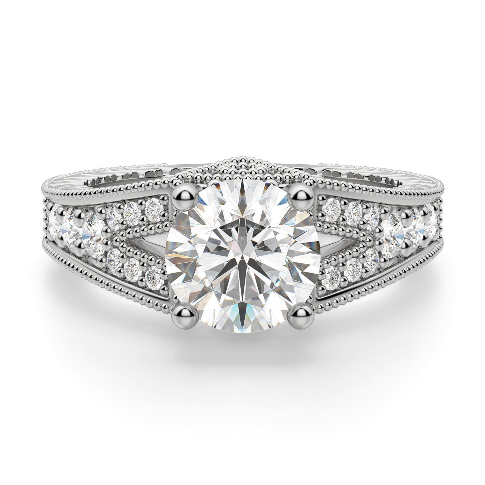 Valencia Round Cut Engagement Ring