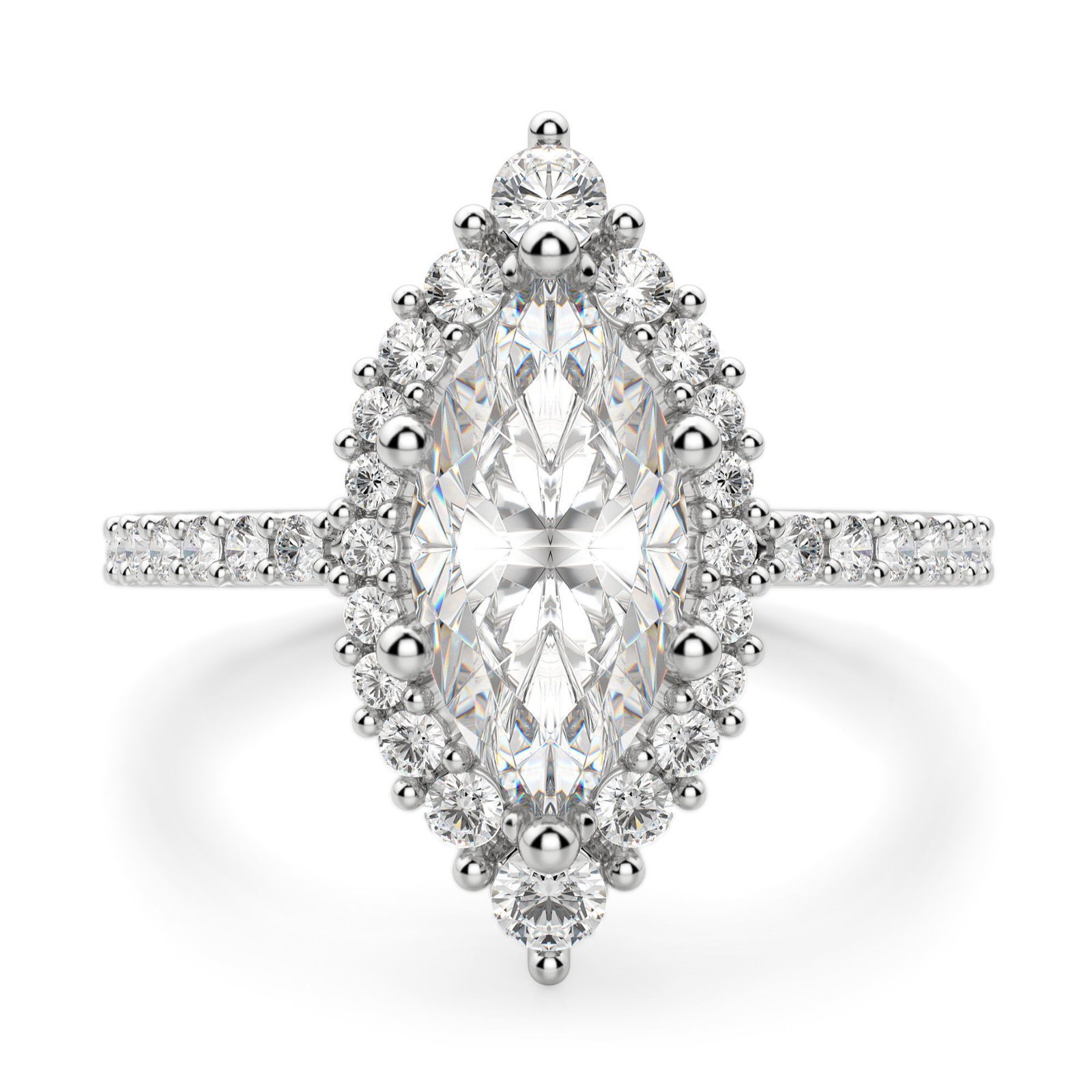 Barcelona Marquise Cut Engagement Ring