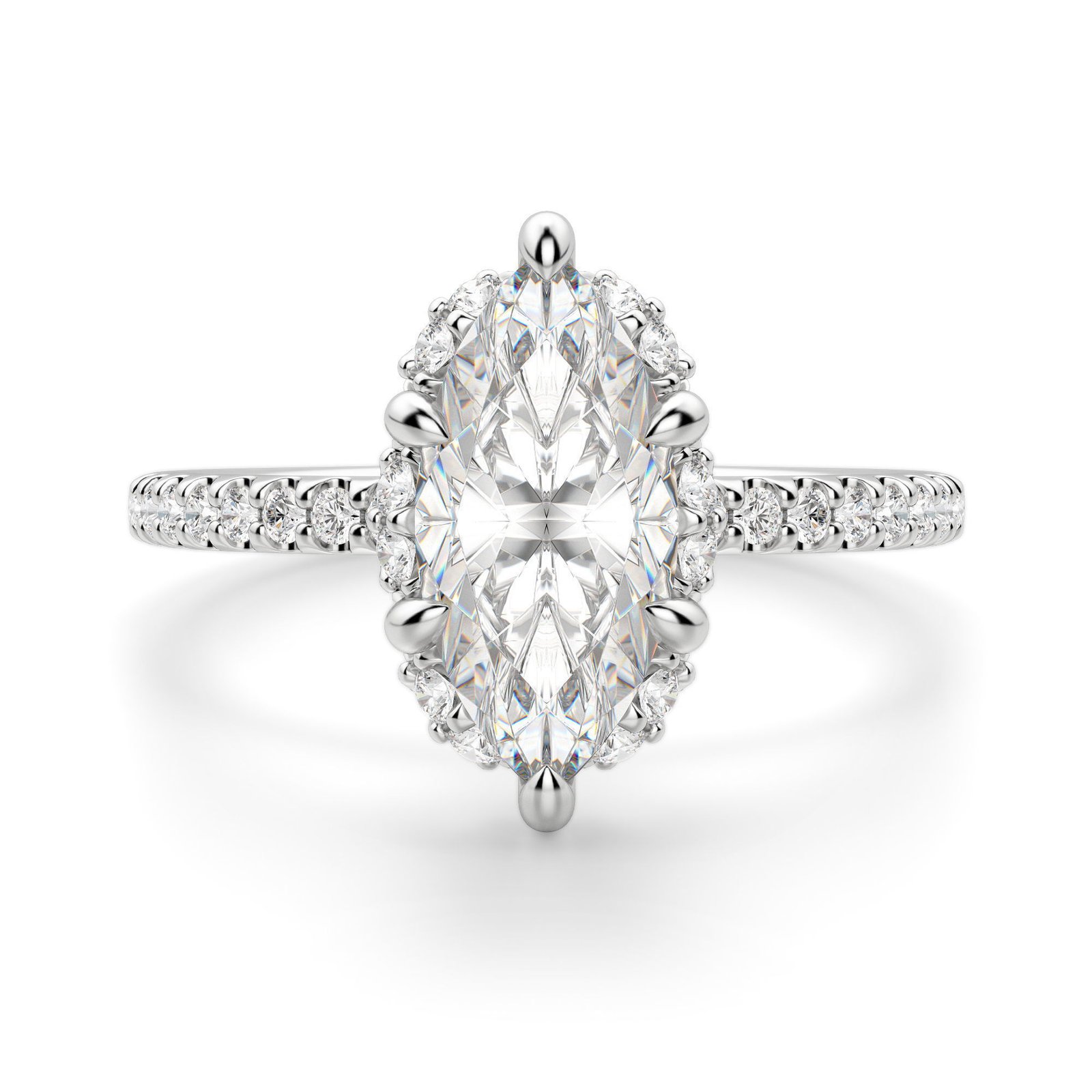 Novara Marquise Cut Engagement Ring