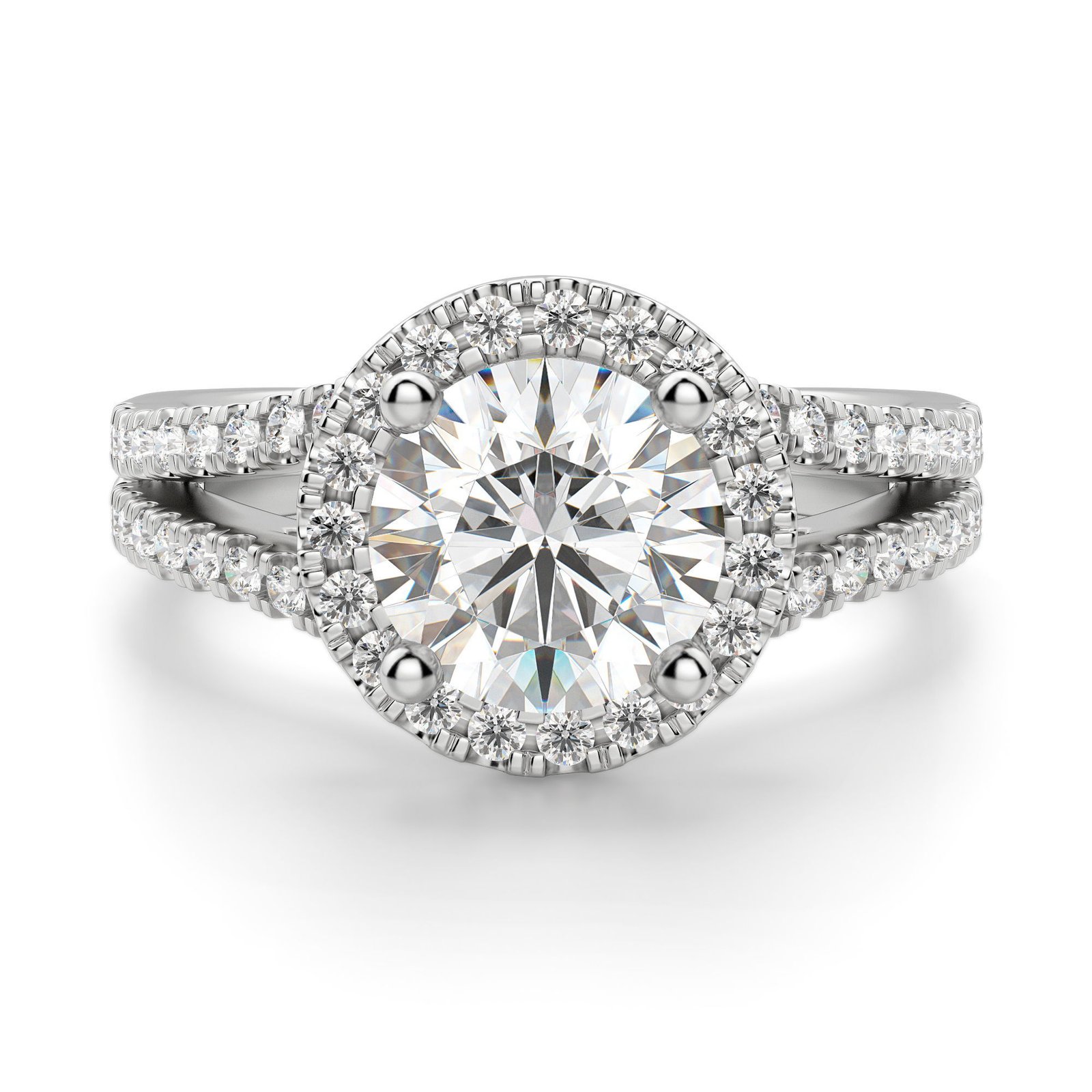 Palm Springs Round Cut Engagement Ring