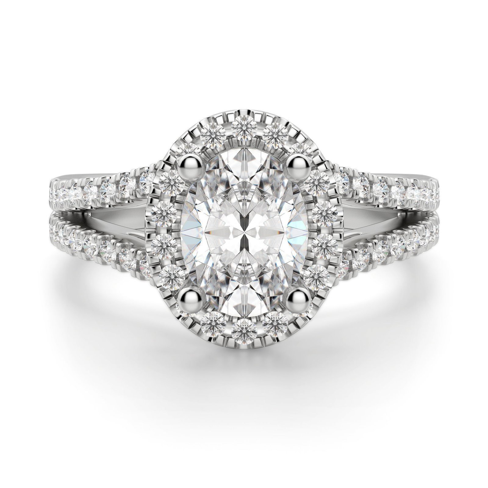 Palm Springs Oval Cut Engagement Ring