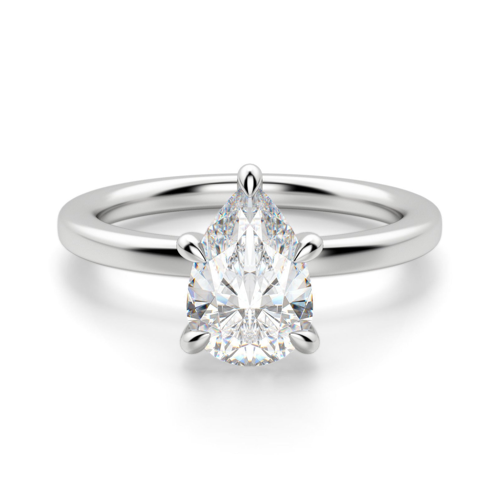 Arezzo Classic Pear Cut Engagement Ring