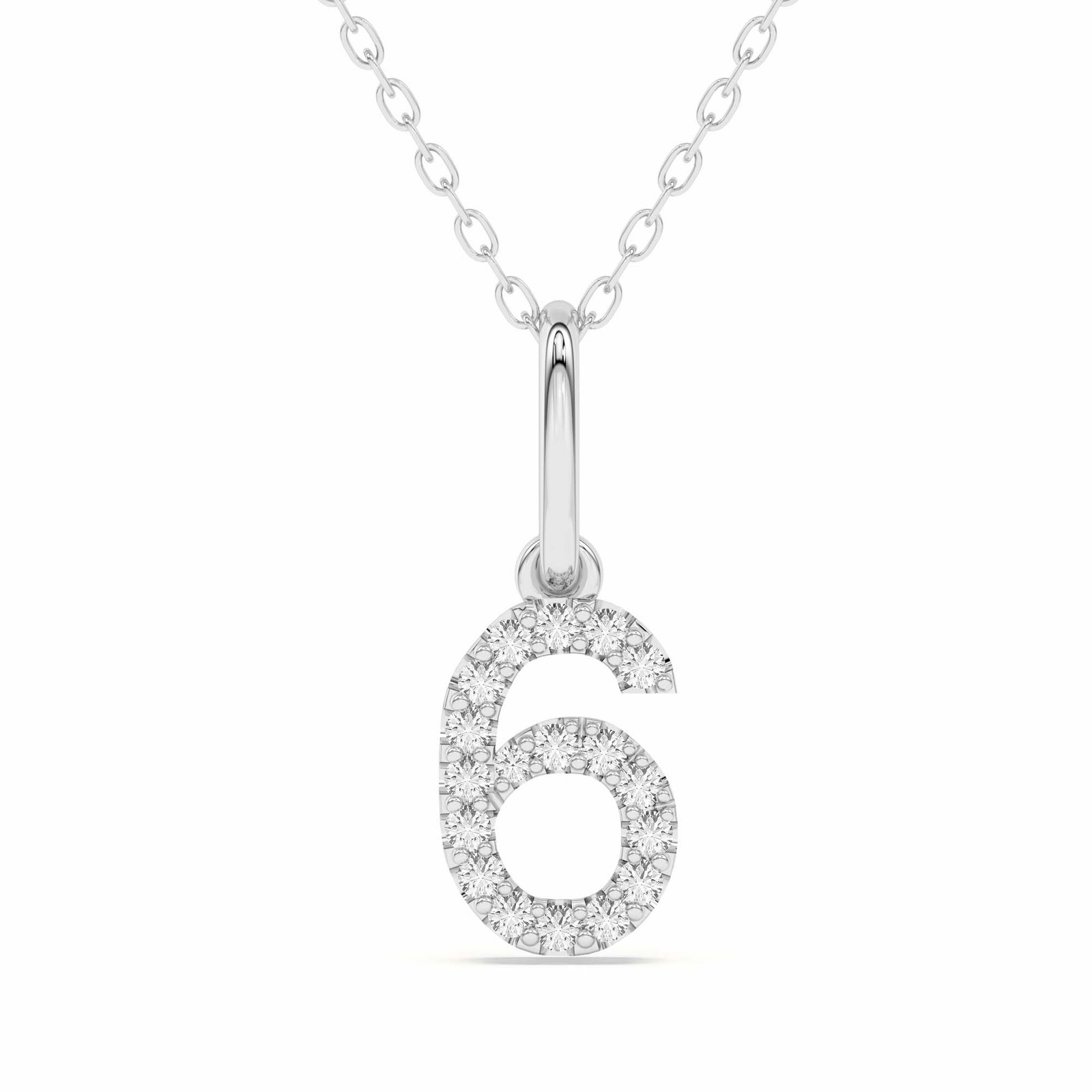 “6” Number Pendant