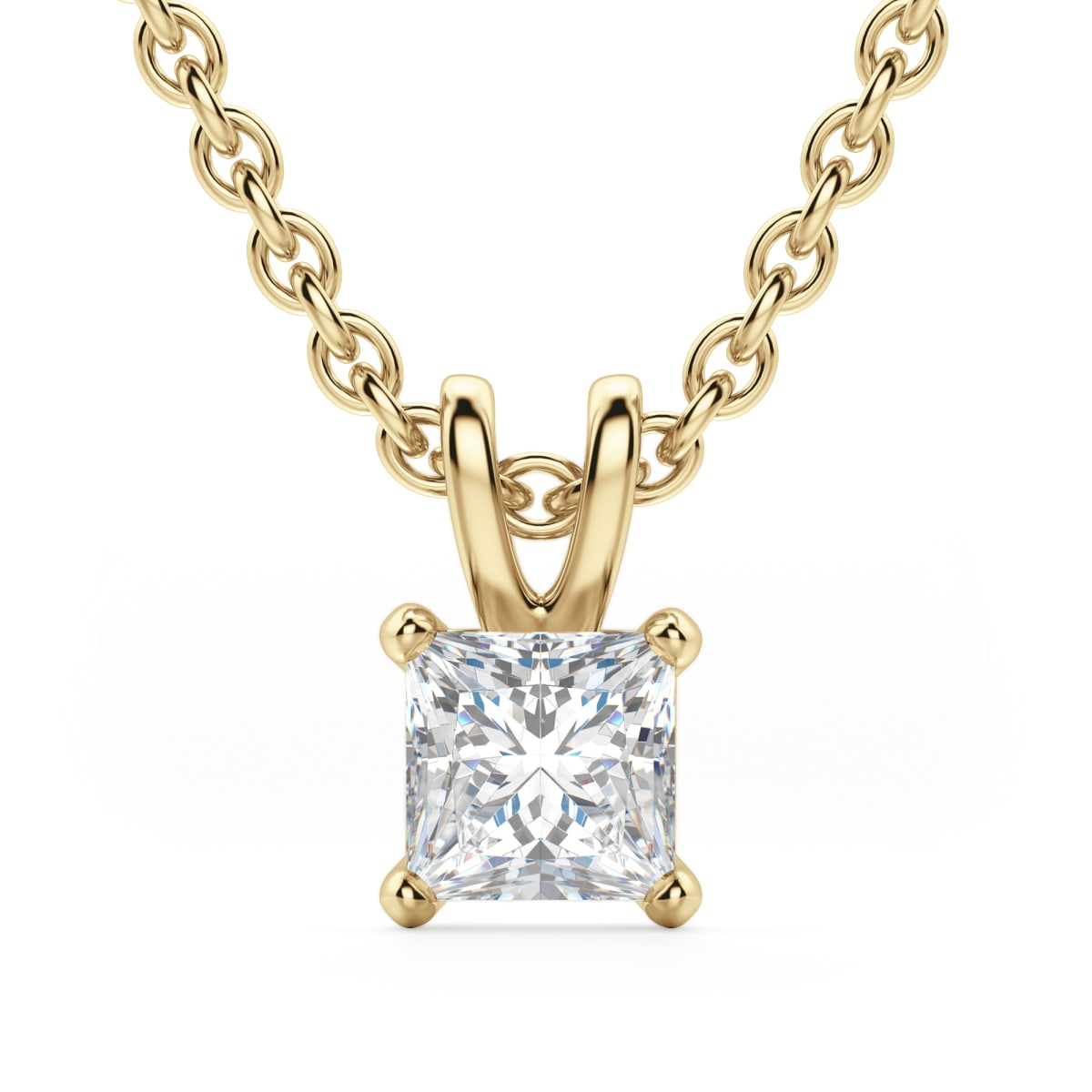 Basket Set Pendant Princess Cut