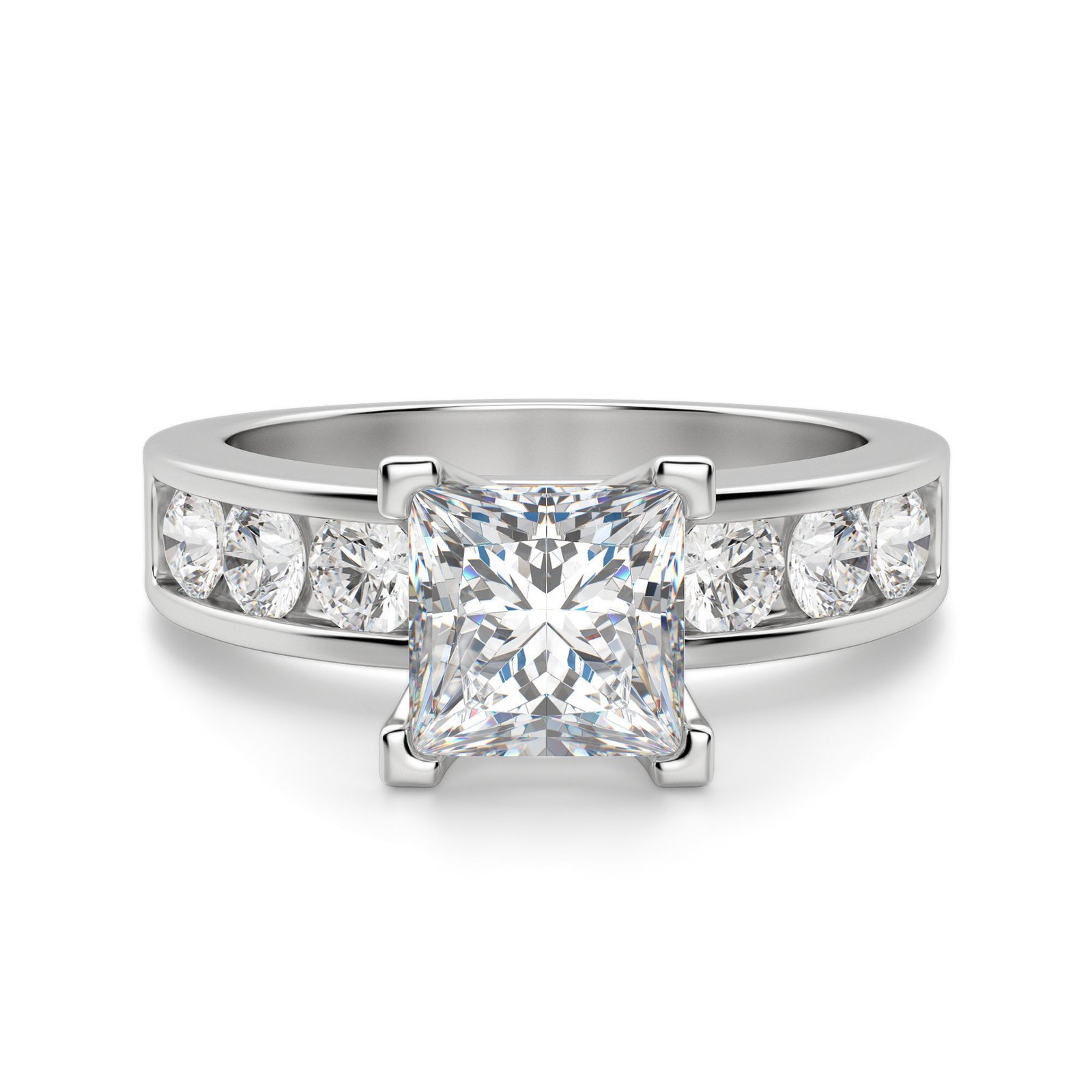 Diamond Diva Princess Cut Engagement Ring
