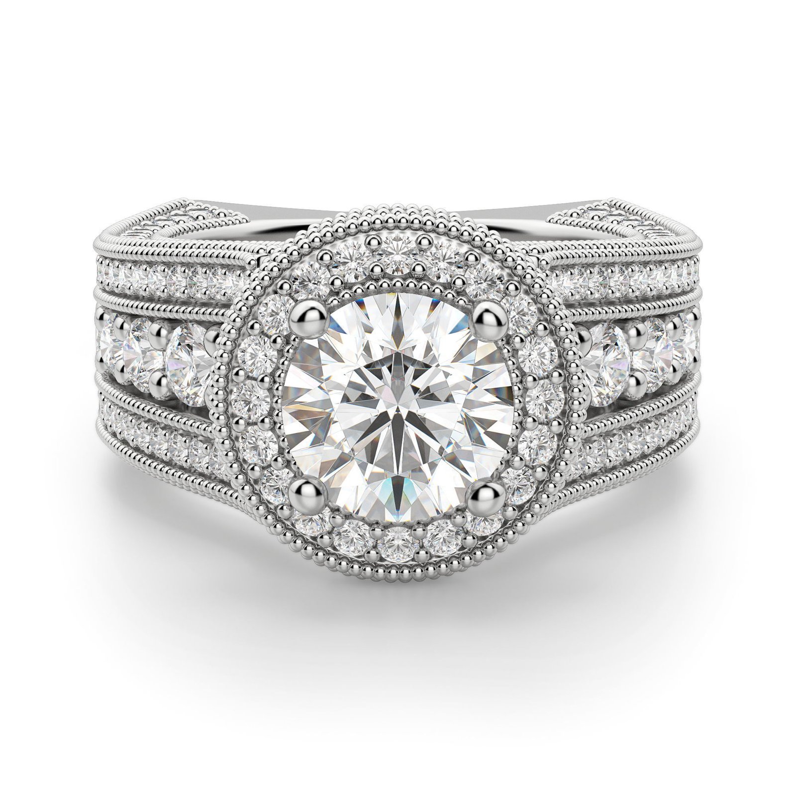 Chelsa Round Cut Engagement Ring