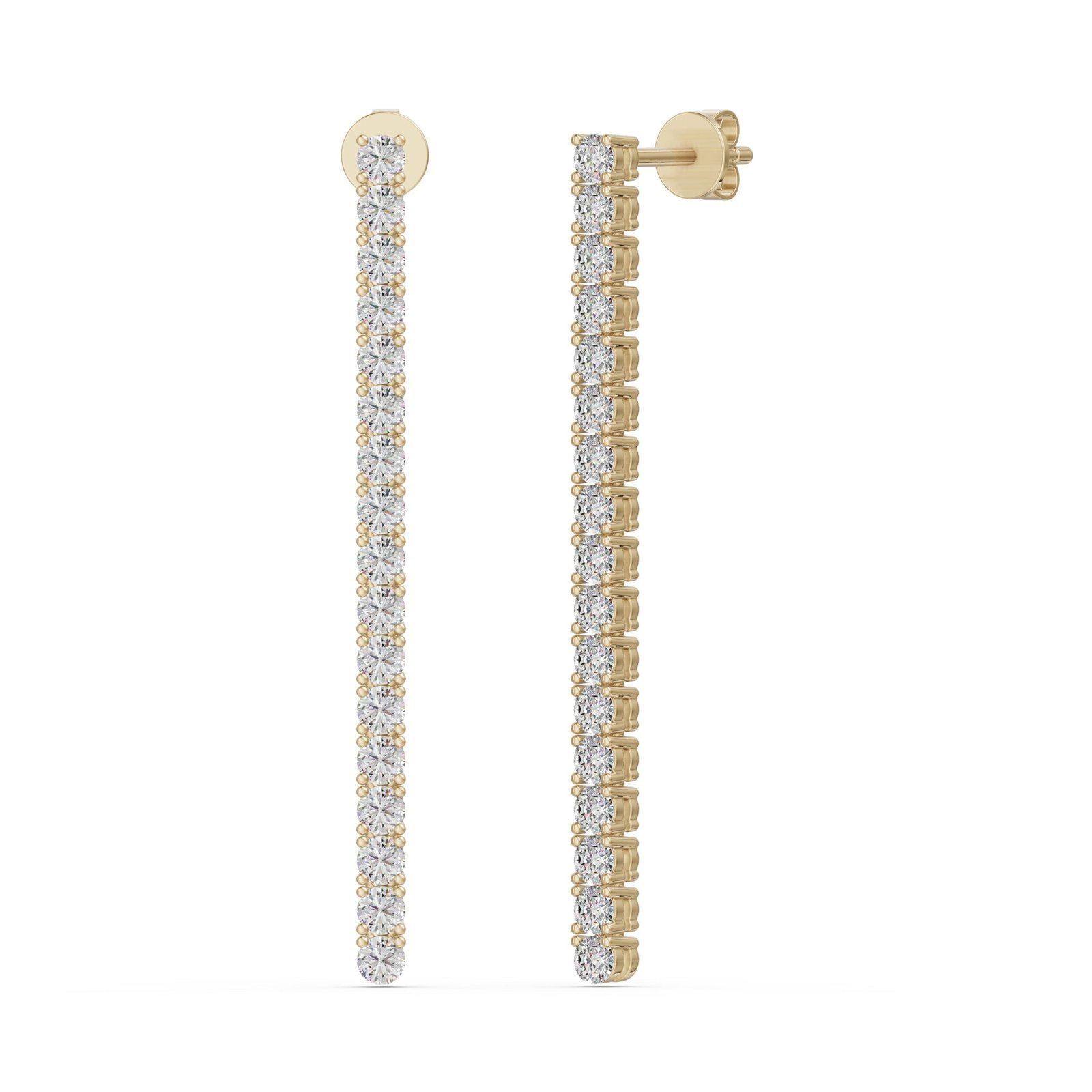 Round Cut Dangle Earrings 1.00 ct