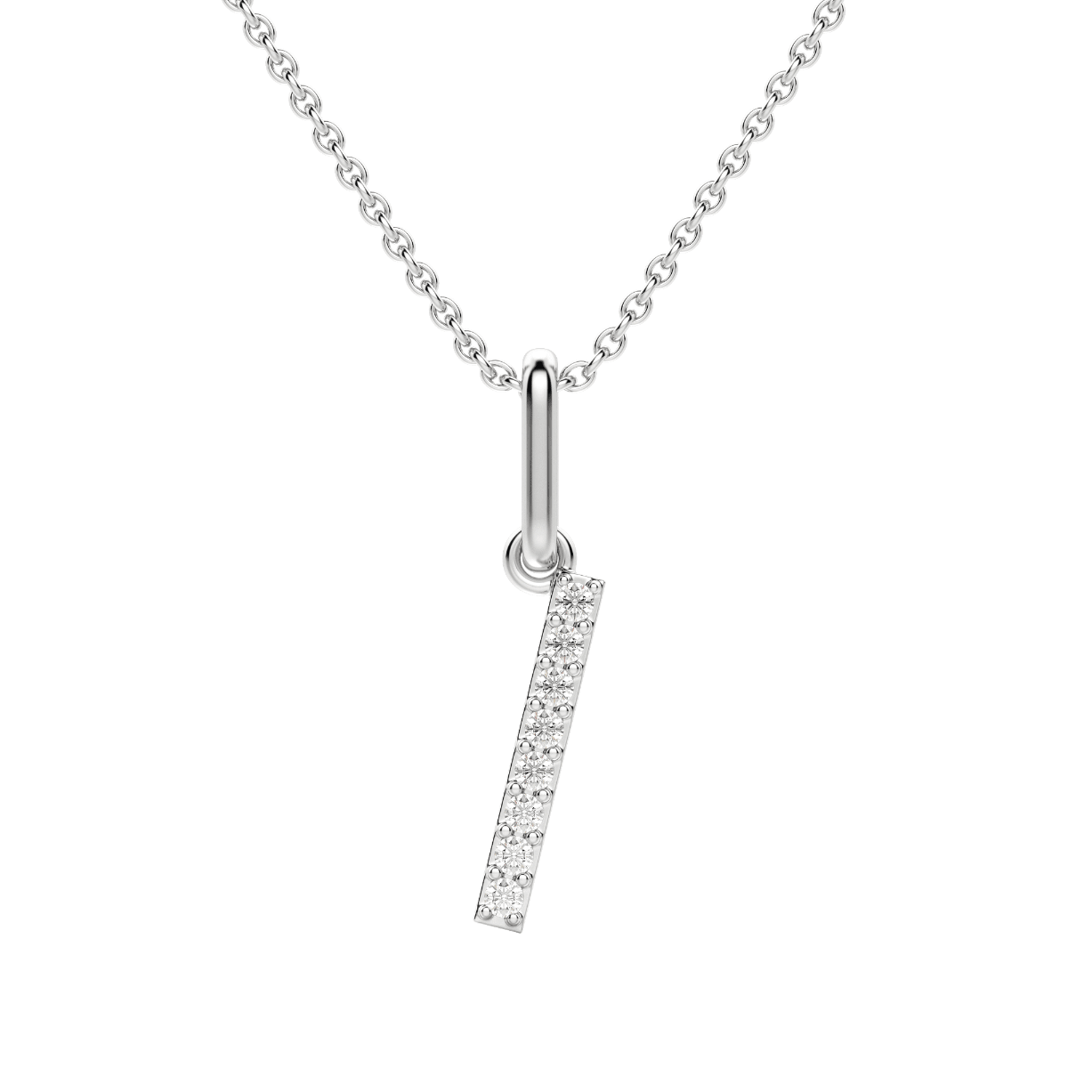 “I” Initial Pendant