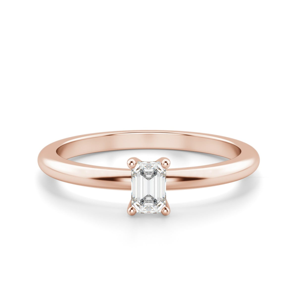 Emerald Cut Petite Ring