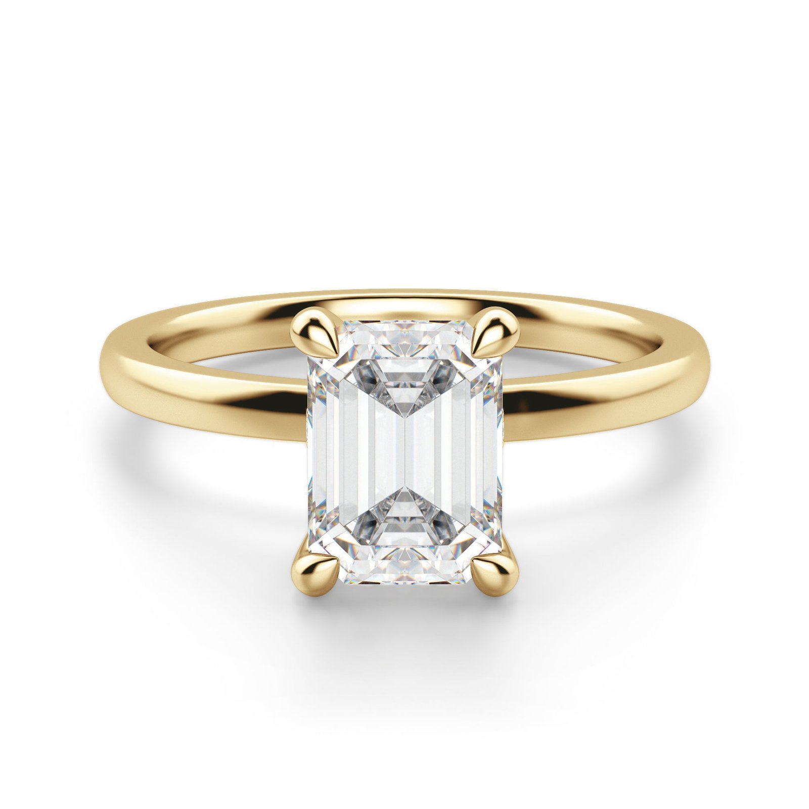 Solstice Emerald Cut Engagement Ring