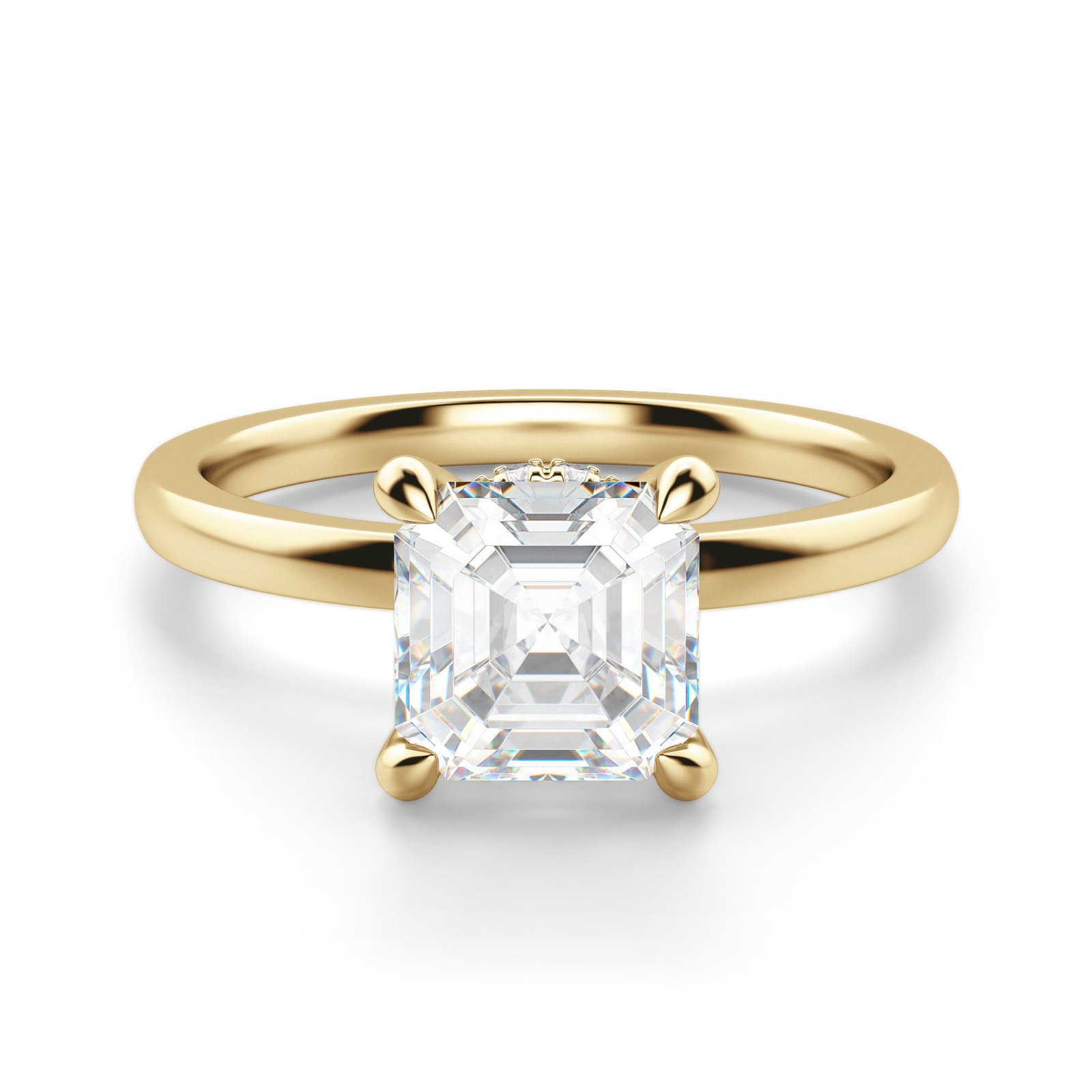 Solstice Asscher Cut Engagement Ring