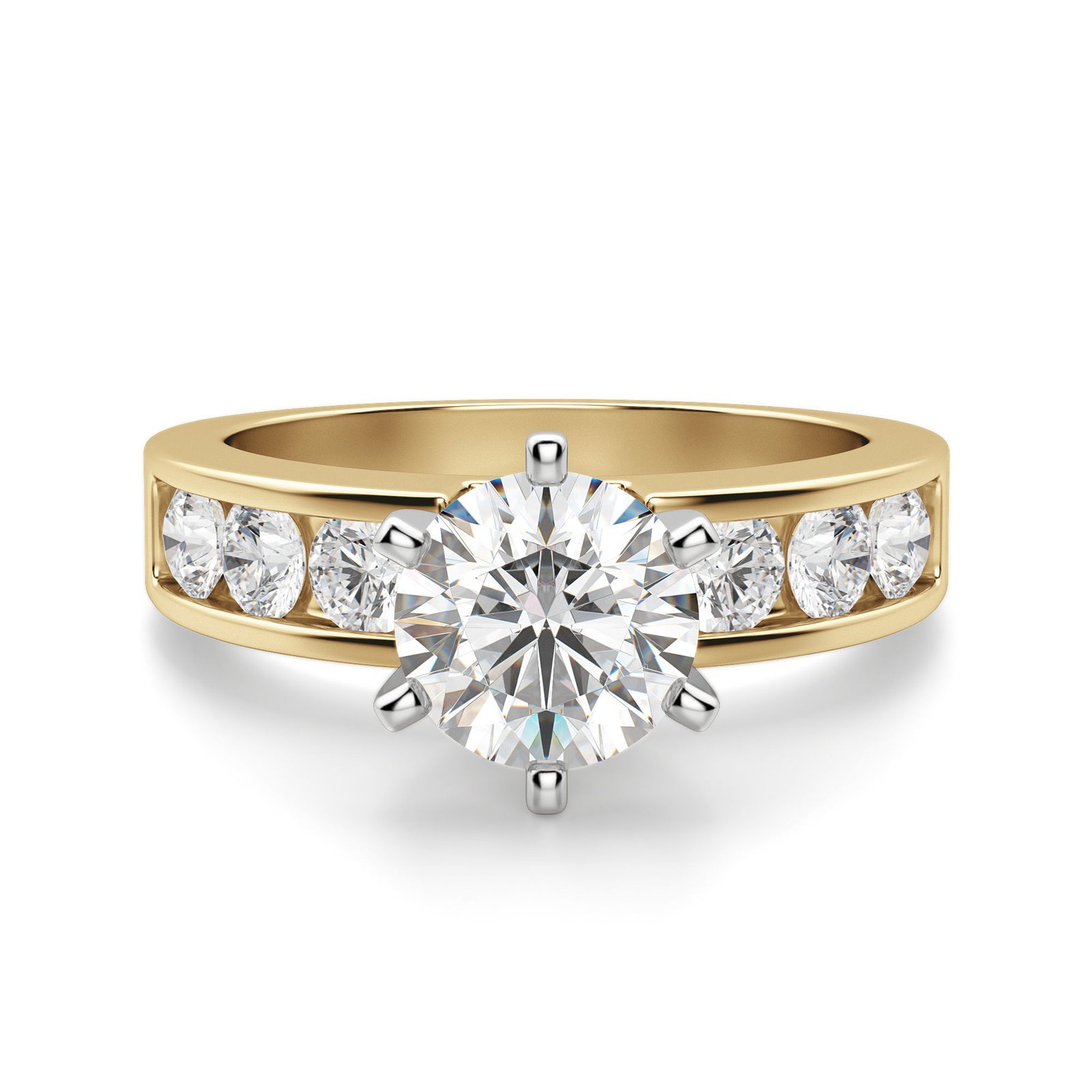 Diamond Diva Round Cut Engagement Ring