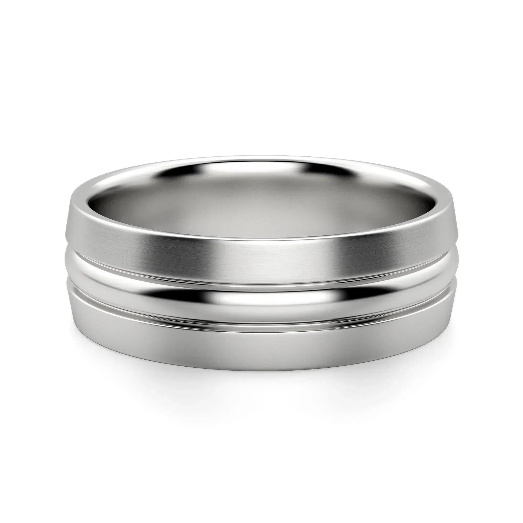 Hurricane Wedding Band Titanium