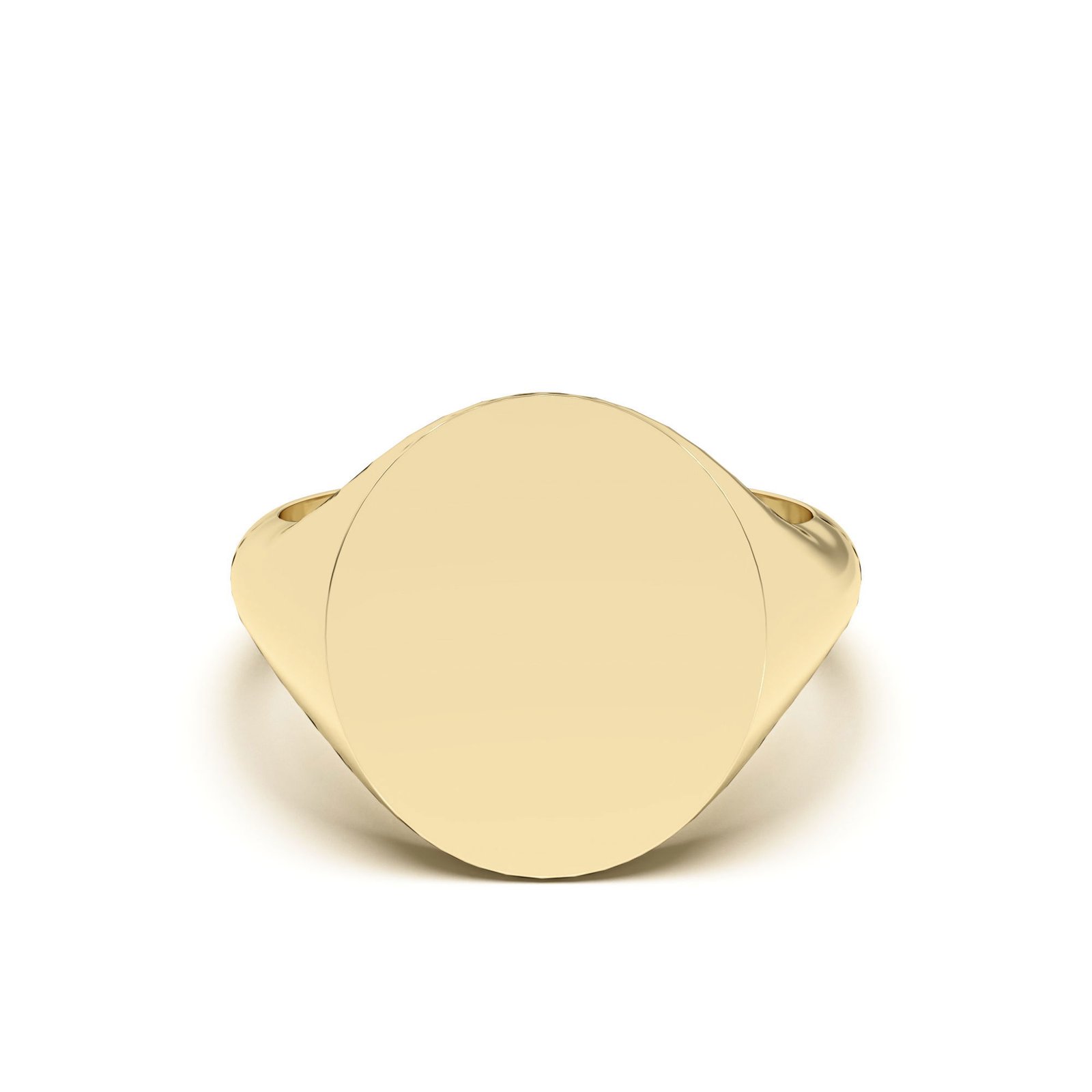 Men’s Oval Shaped Comfort Fit Signet Ring
